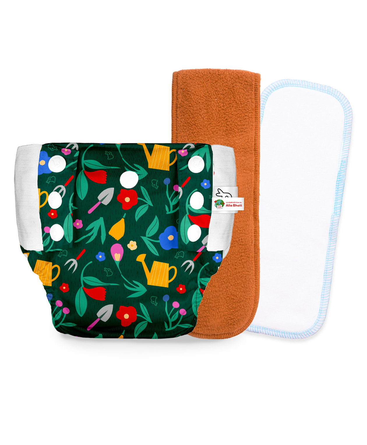 SuperBottoms UNO Cloth Diaper Pants Combo with Magic Pad & Booster Pad - Reusable, Pull-up Style (Muddy Meadows)-picture-34