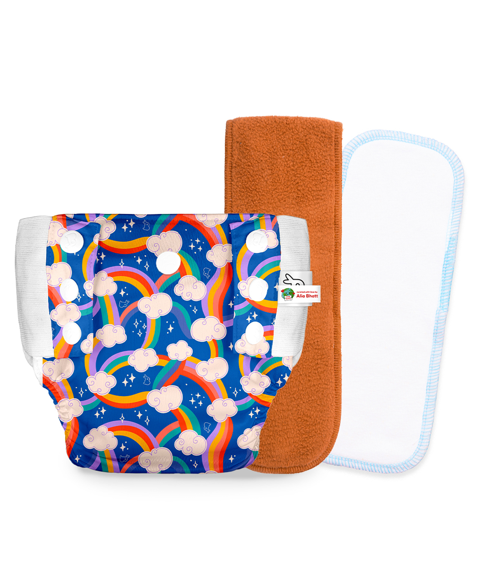 SuperBottoms UNO Cloth Diaper Pants Combo with Magic Pad & Booster Pad - Reusable, Pull-up Style (Sweet Twinkles)-picture-32