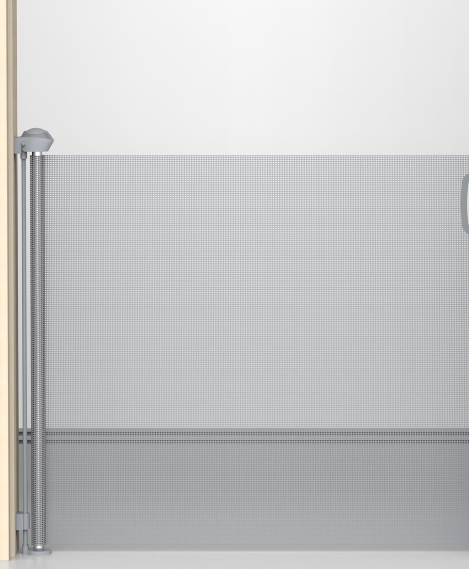 Kids Station Retractable Safety Gate for kids Easy walk-thru design, 90cm high, expands up to 180cm wide(Grey). Perfect for doors and hallways to keep children and dogs safe indoors.-image-36