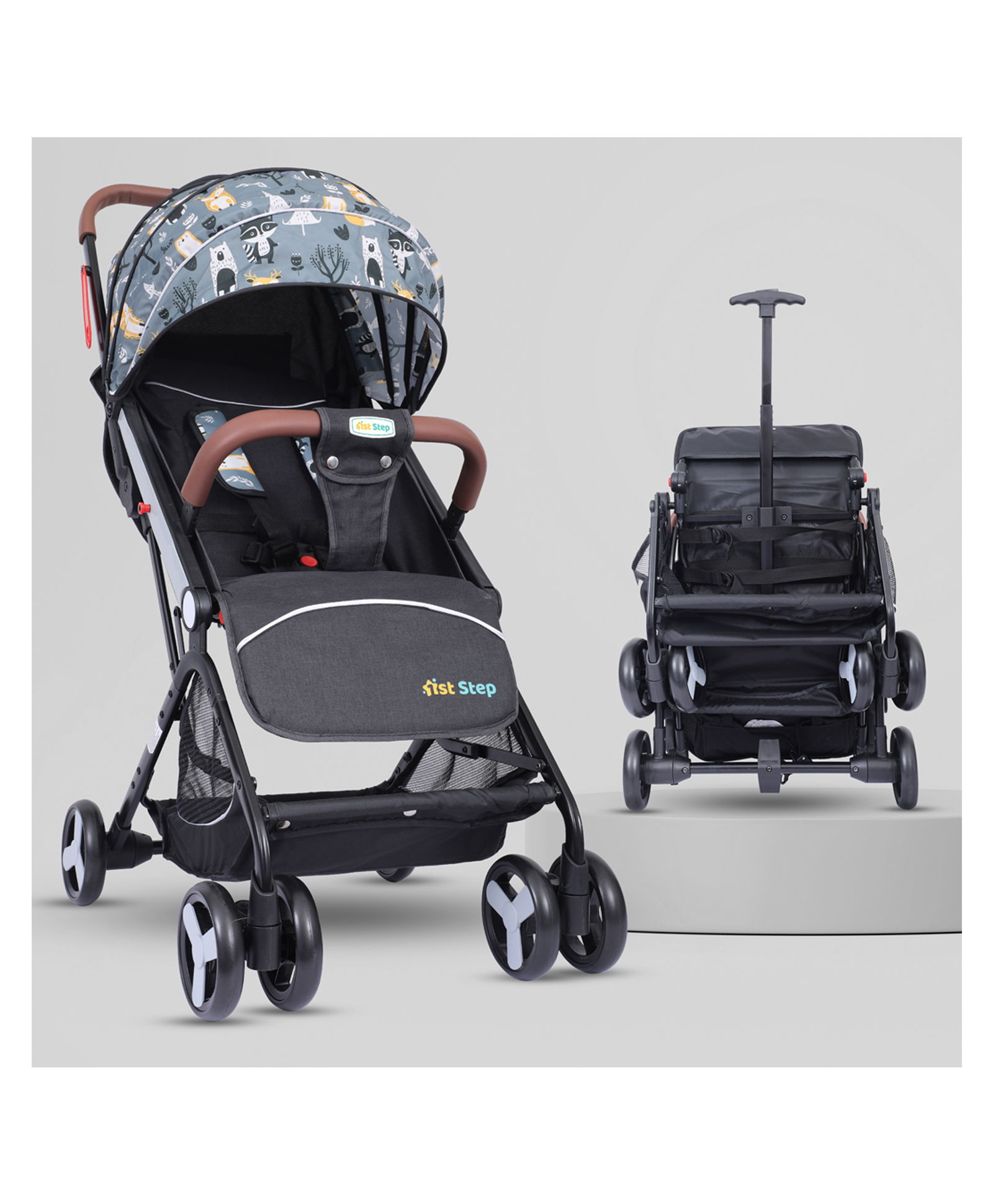 1st Step Aura Stroller with Portable Travel Friendly Trolley and Compact Fold-picture-0