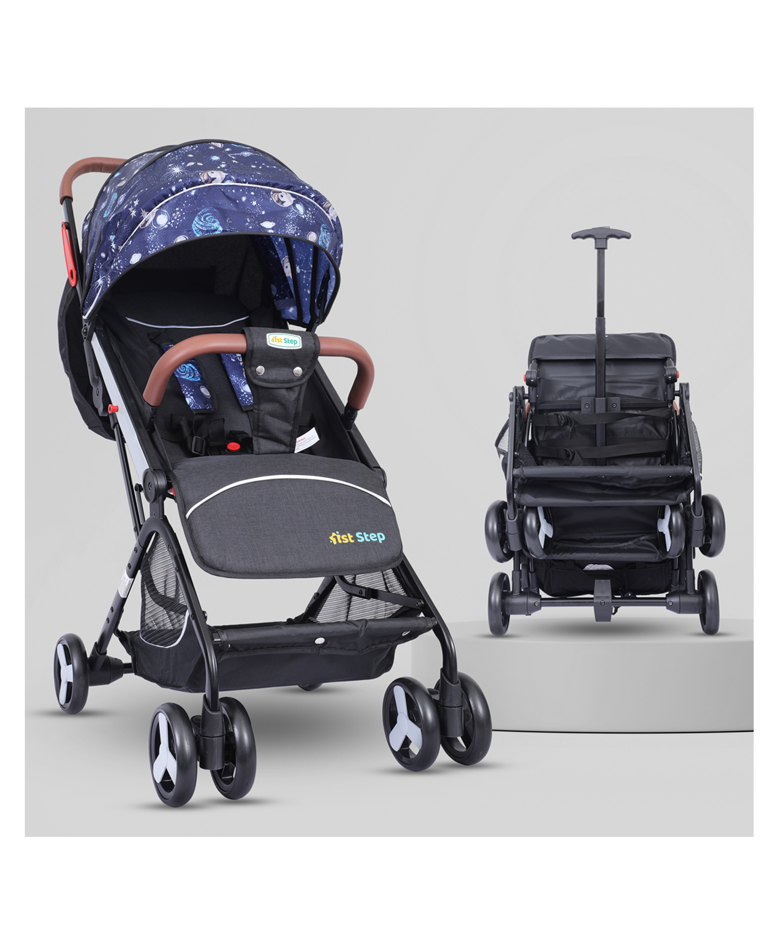 1st Step Aura Stroller with Portable Travel Friendly Trolley and Compact Fold-picture-42