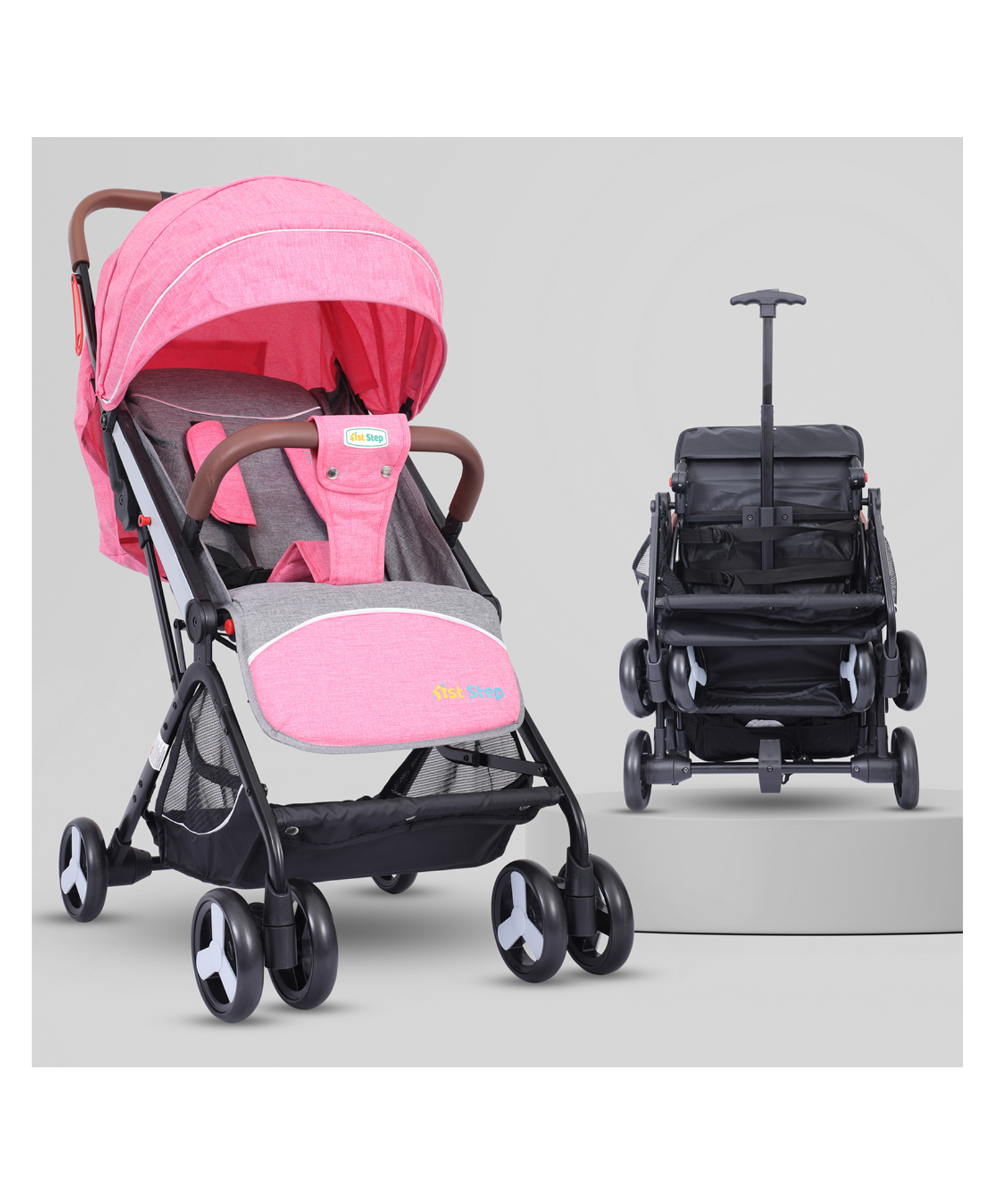 1st Step Aura Stroller with Portable Travel Friendly Trolley and Compact Fold-picture-48