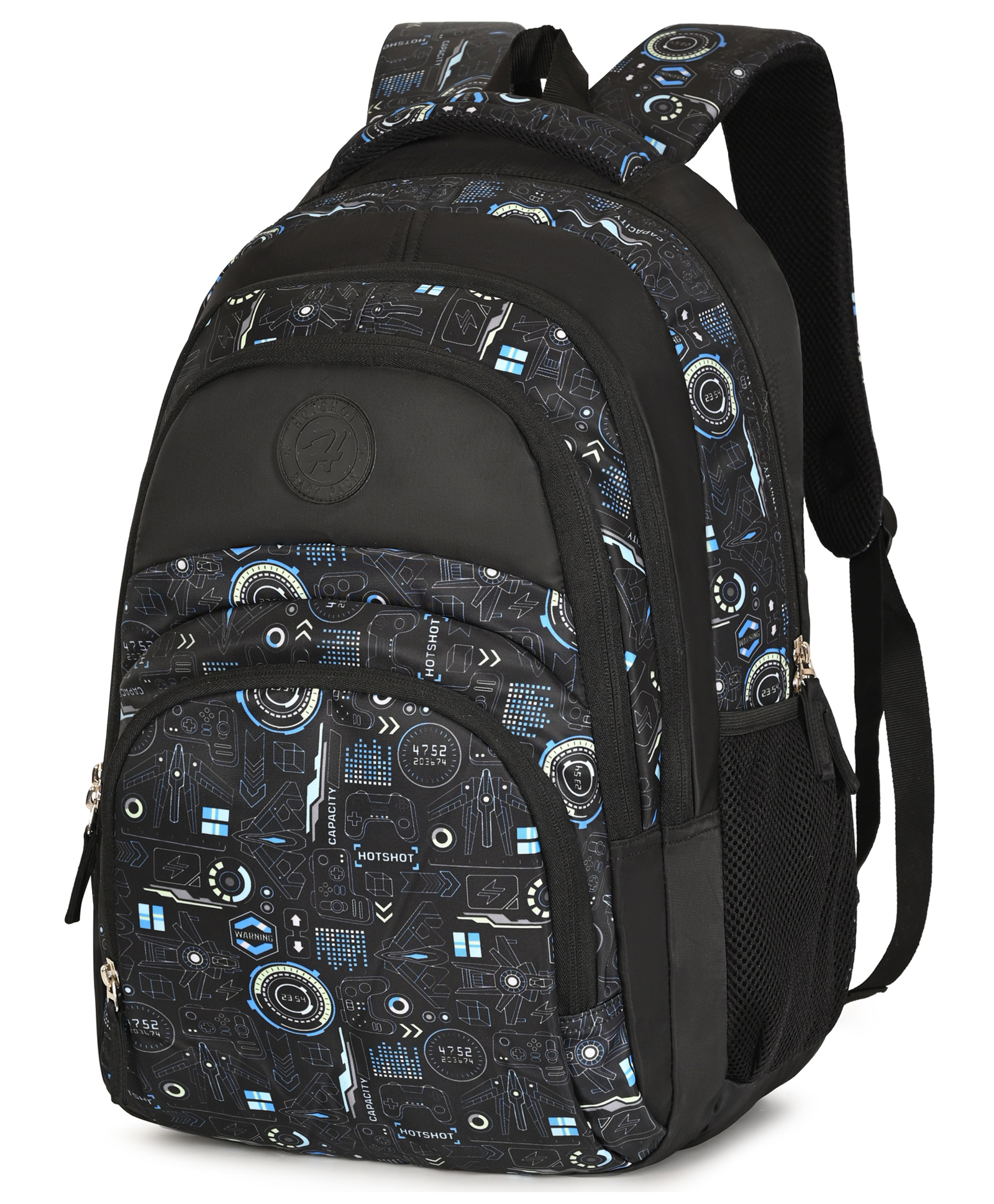 Hotshot Bag Planet 1465|3D Embossed Design|School Bag|Tuition Bag|Water Resistant|32 L Kids Backpack - Height 19 Inches-image-0