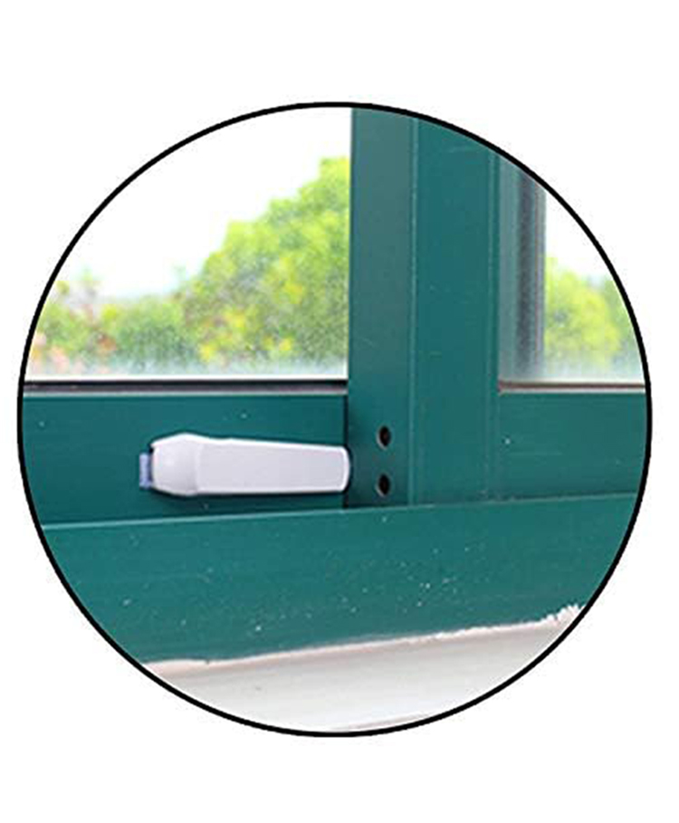 Safe-O-Kid Sleek Childproof Sliding Door & Window Wedge Locks Pack of 2-image-11