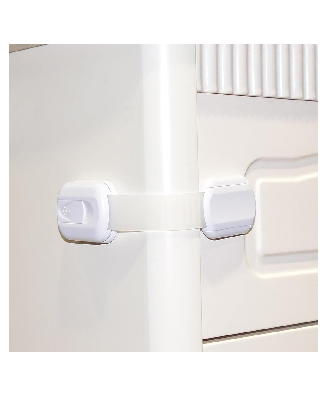 Safe-O-Kid Adjustable Medium Multi-Purpose Child Safety Lock White, Pack of 8-image-42