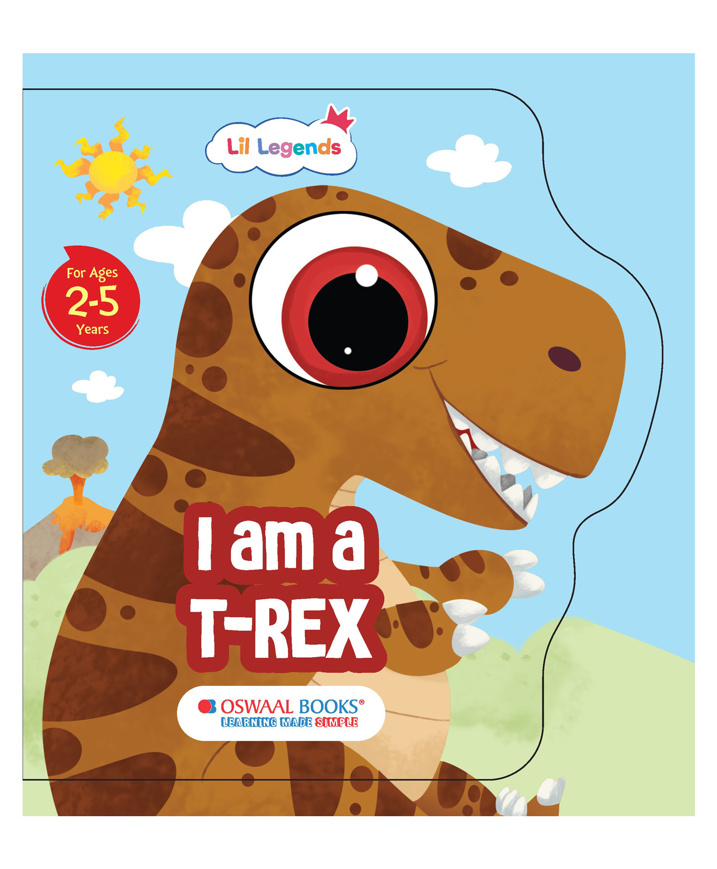 Oswaal Books Lil Legends: Shaped Board Books, Dino - I am a T-Rex - English-image-13