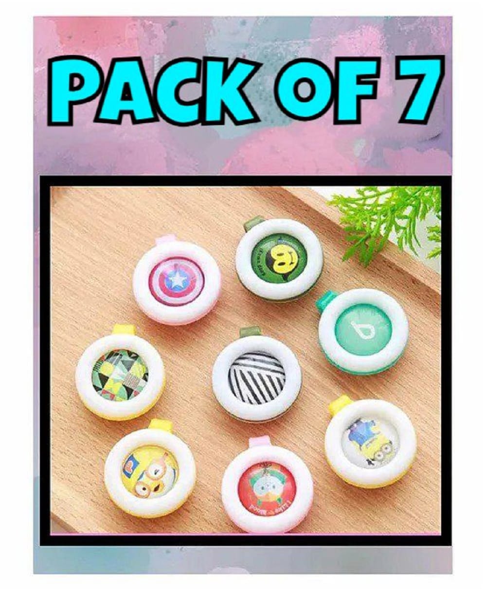 Ortis Reusable Mosquito Repellent Badge Pack of 7 - Colour & Print May Vary-picture-29