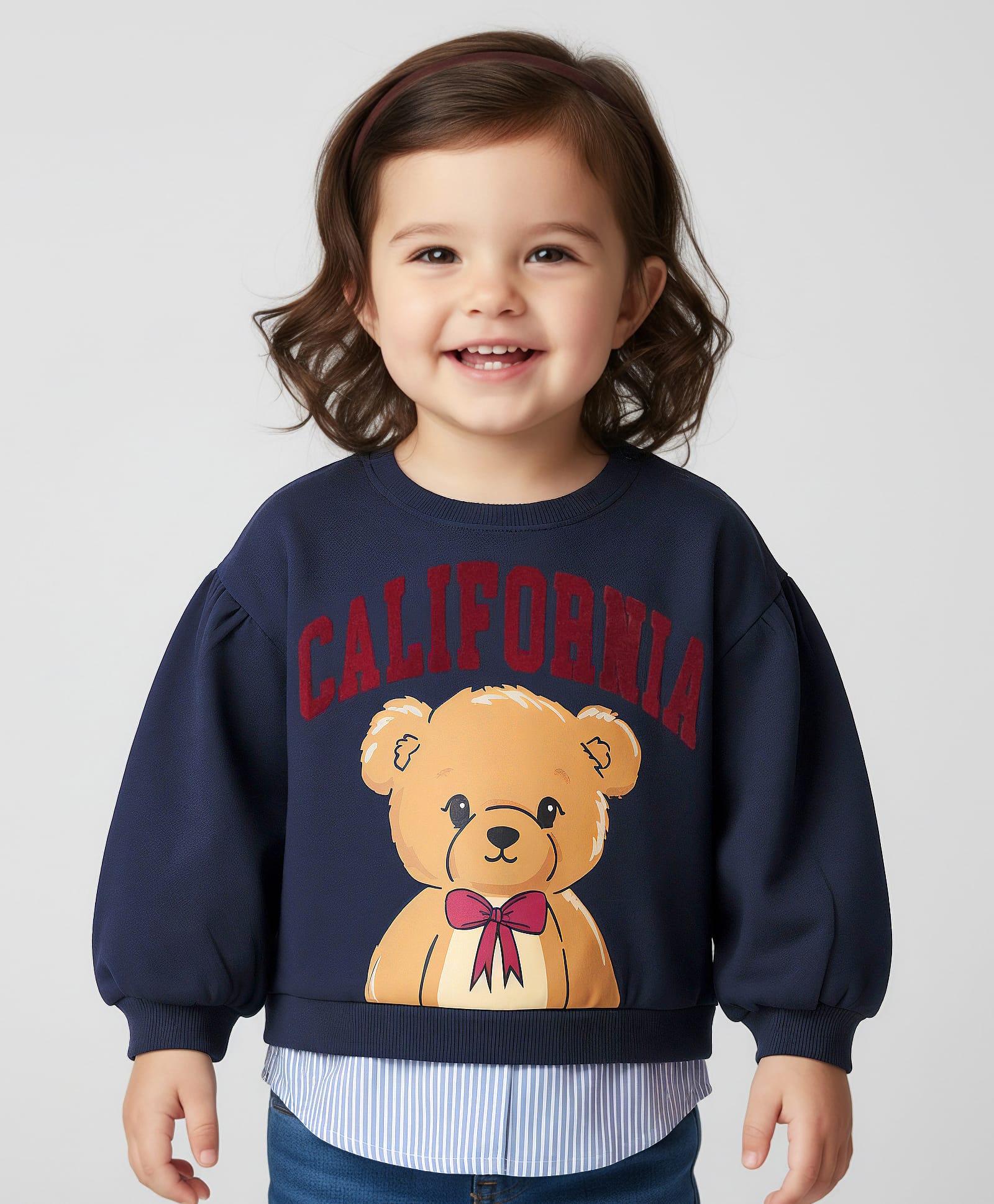 Babyhug Fleece Knit Full Sleeves Sweatshirt With Graphics - Navy Blue-image-40