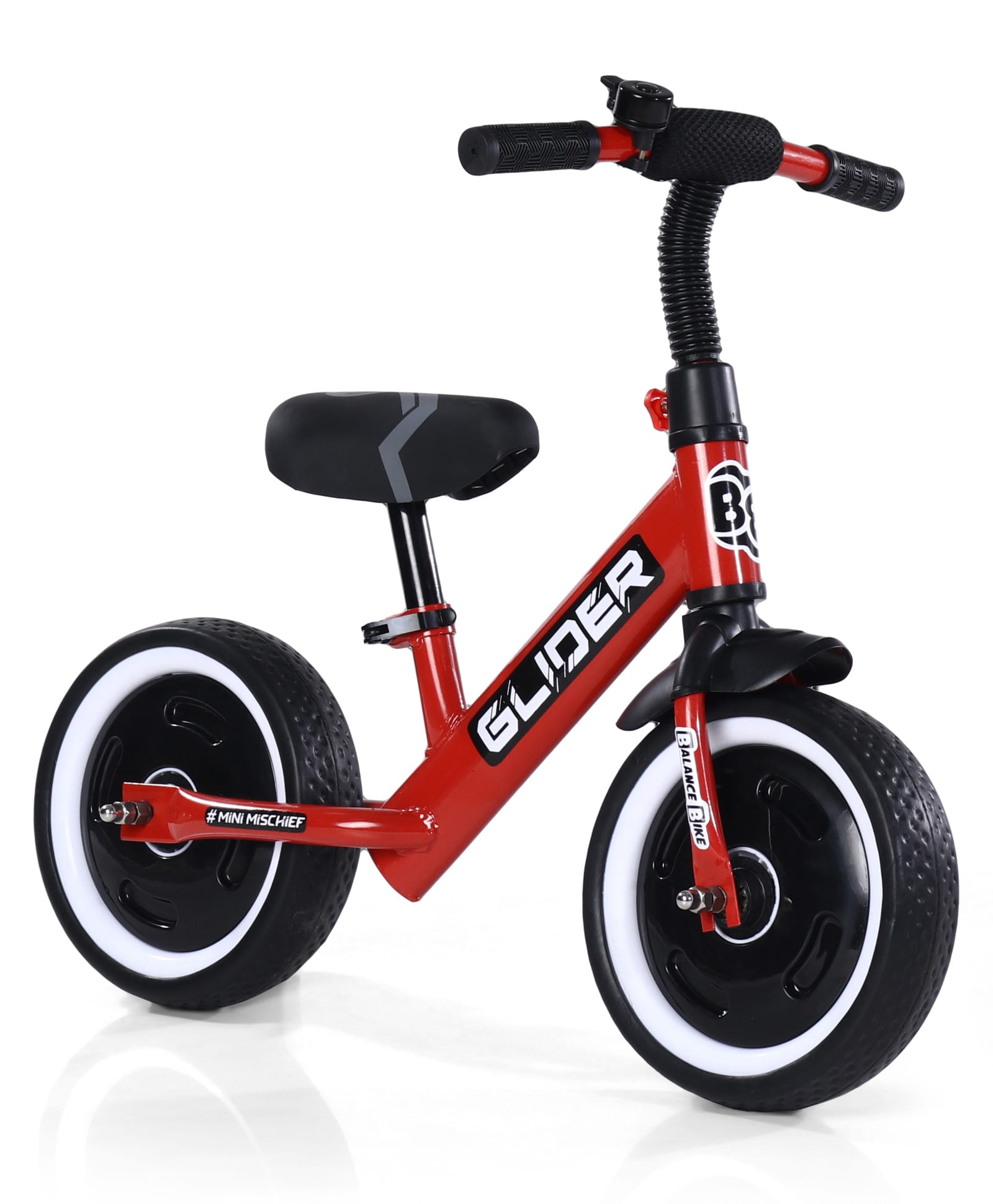 Kids Lightweight Pedal Free Balance Bike - Red| Adjustable Seat Height| Foot to Floor| Builds Balance & Coordination| Activity Gift for Boys & Girls-image-22