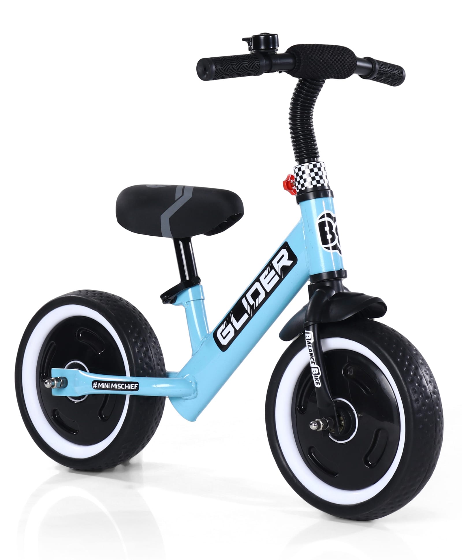 Kids Lightweight Pedal Free Balance Bike - Blue| Adjustable Seat Height| Foot to Floor| Builds Balance & Coordination| Activity Gift for Boys & Girls-image-23