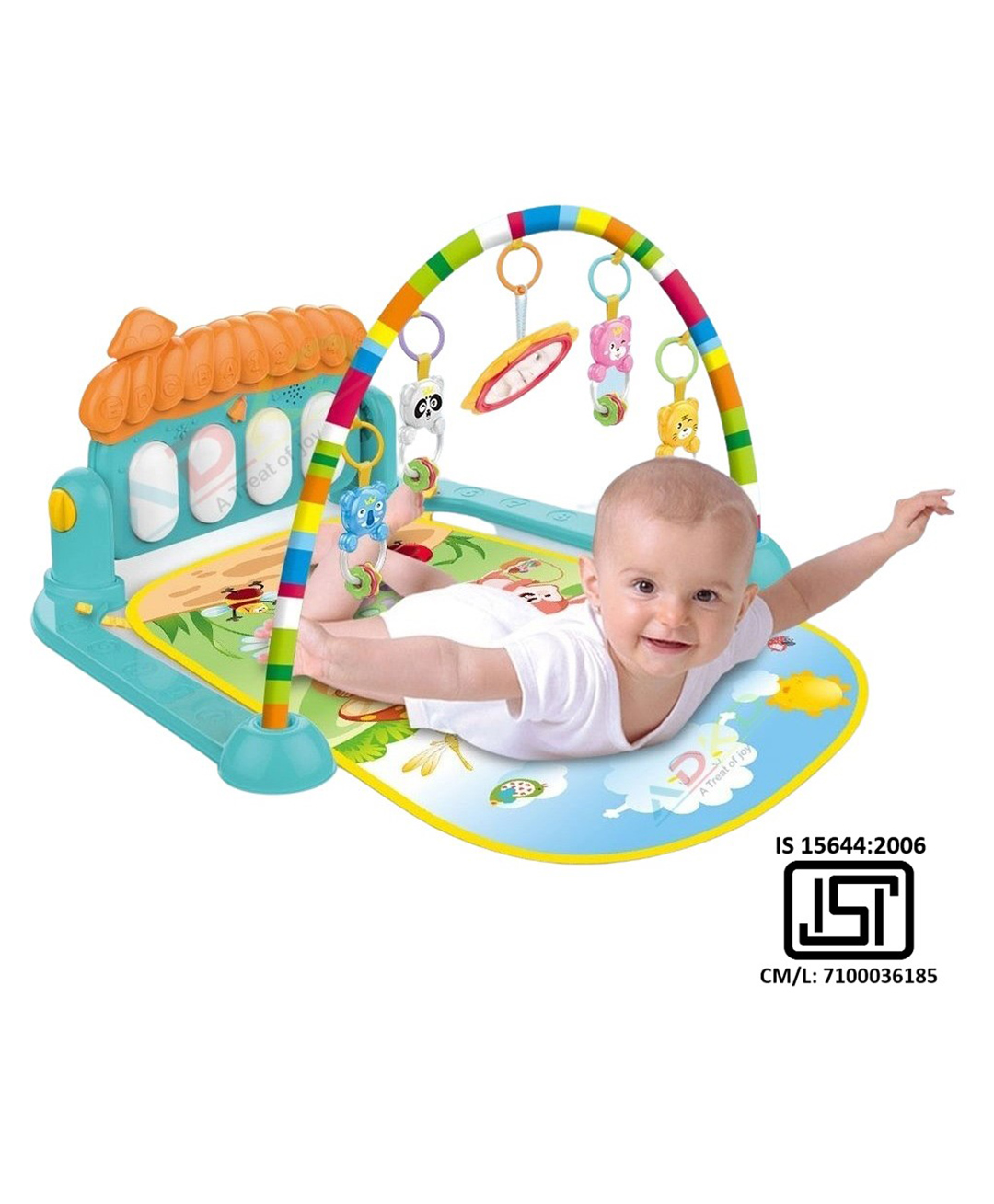 ADKD Multi Function Play Gym With Toy Bar - Multicolor-picture-24