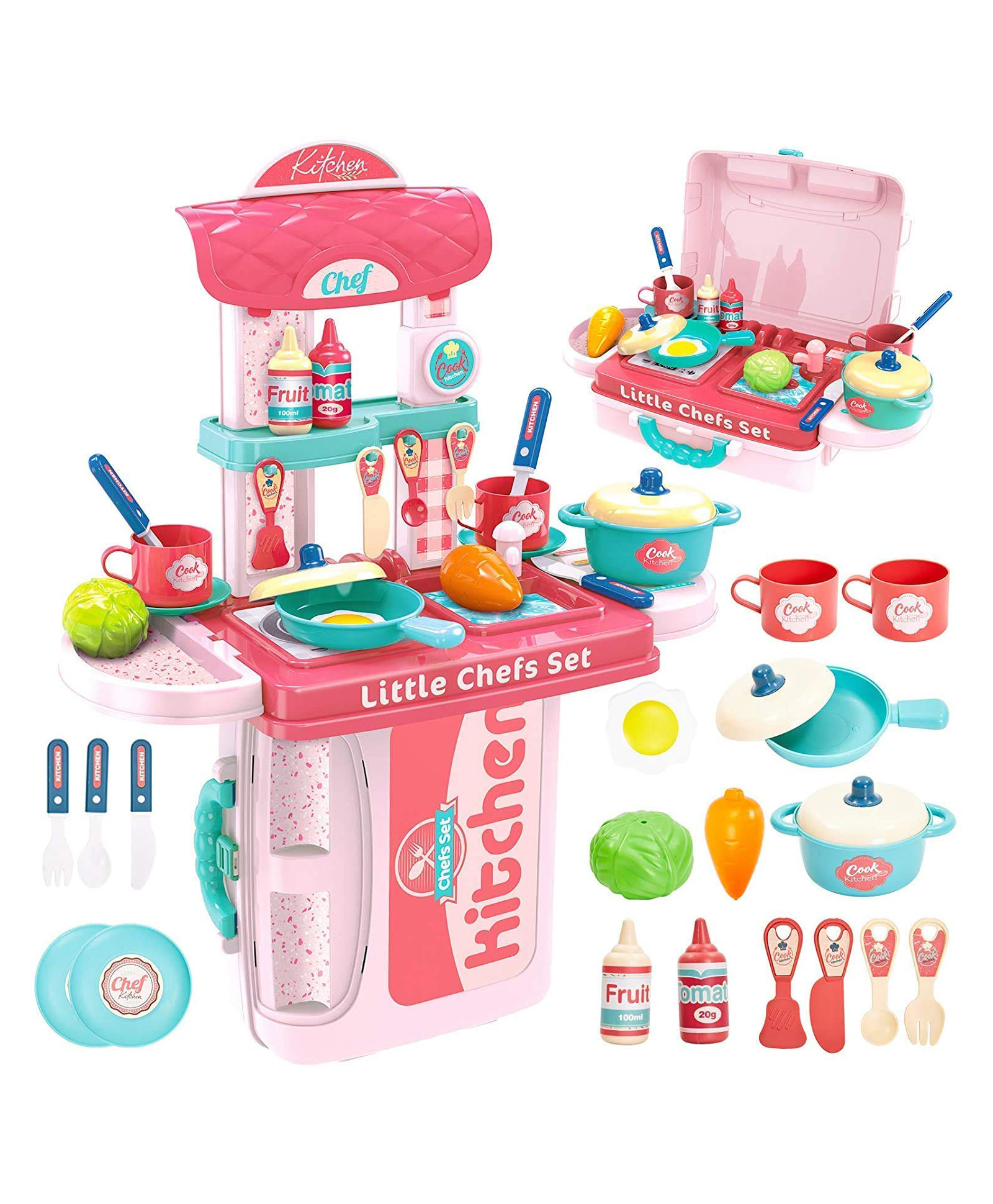ADKD 3 in 1 Kitchen Chef Set 30 Pieces (Colour & Design May Vary)-image-44