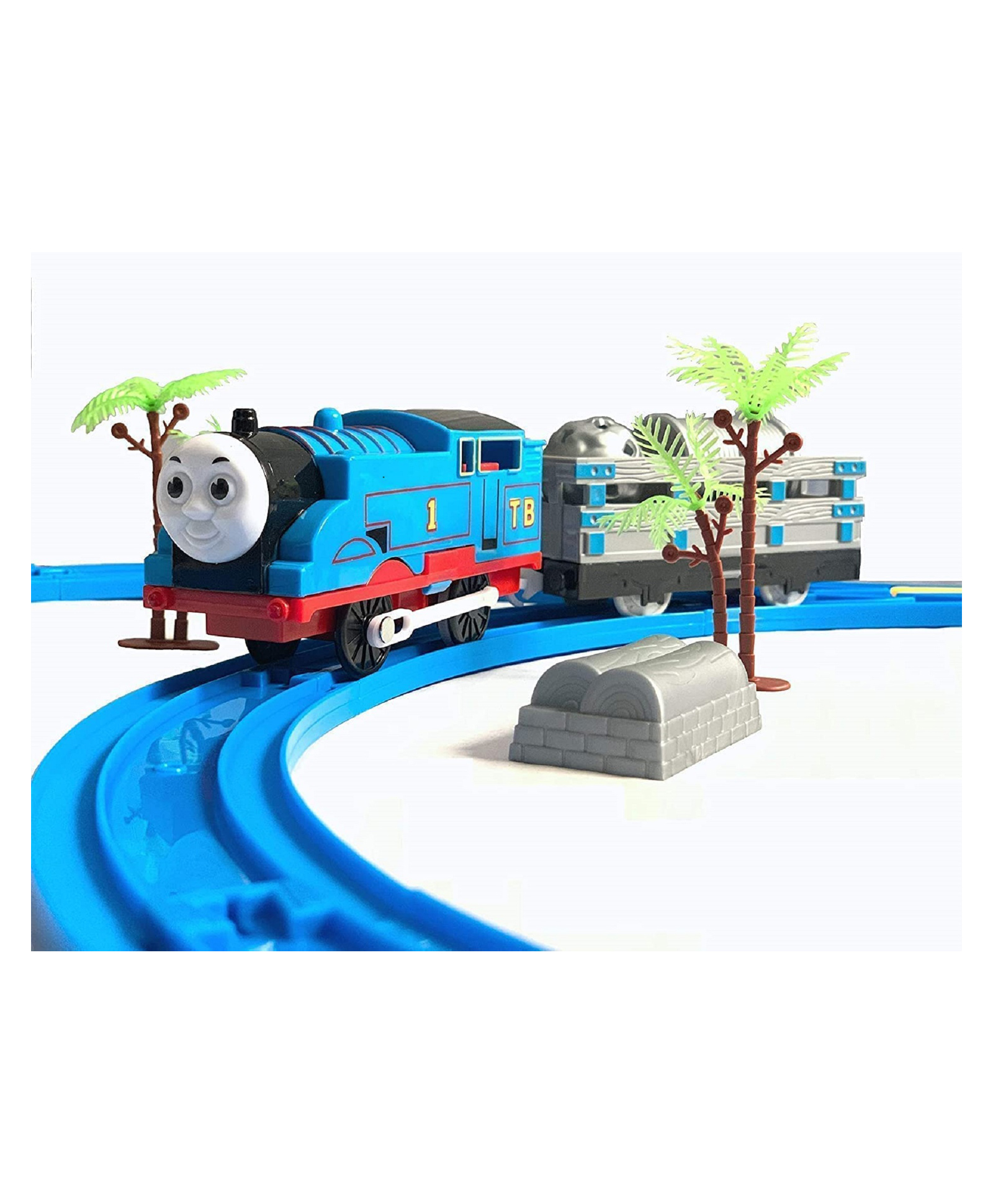 ADKD Thomas Toy Train Track Set with Sound & Flashing Lights - Multicolor-picture-28