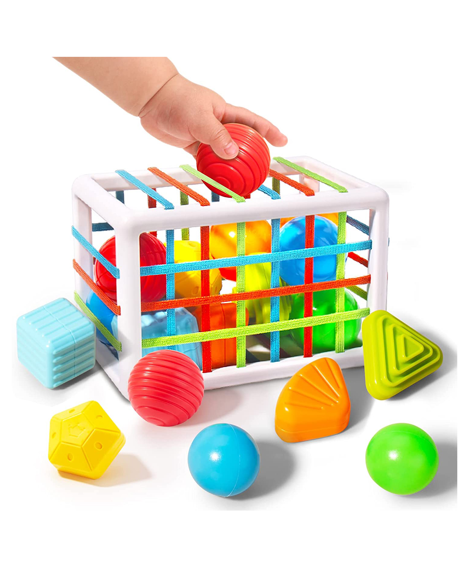 ADKD Shape Sorter Montessori Educational Toys With 9 Blocks- Multicolor-image-2