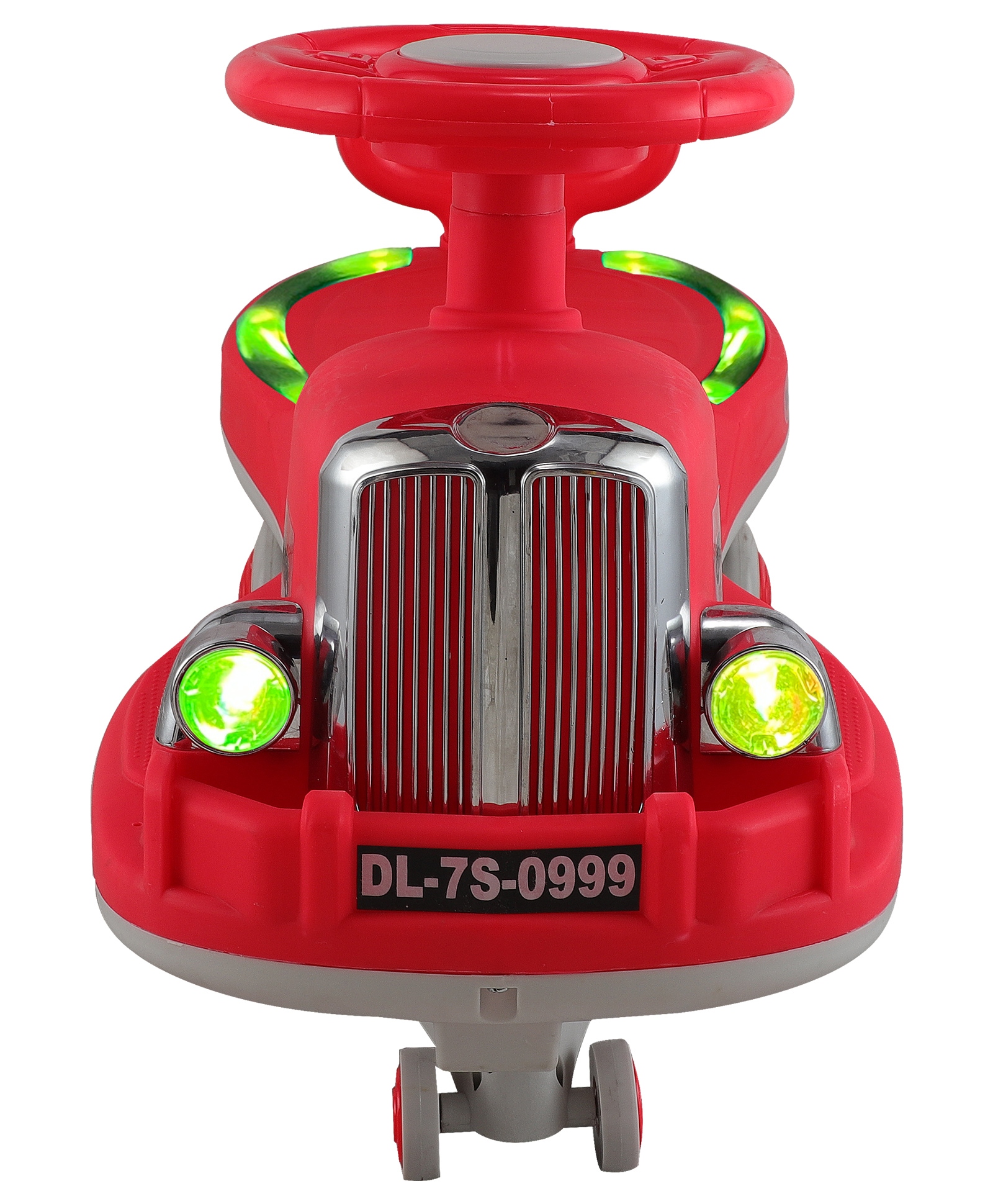 JoyRide Glamour DLX Light-Up Magic Car Easy Glide Ride-On Toy for Kids LED Lights, Music & 360 Swivel Wheels Indoor/Outdoor 2+ Years red-picture-47
