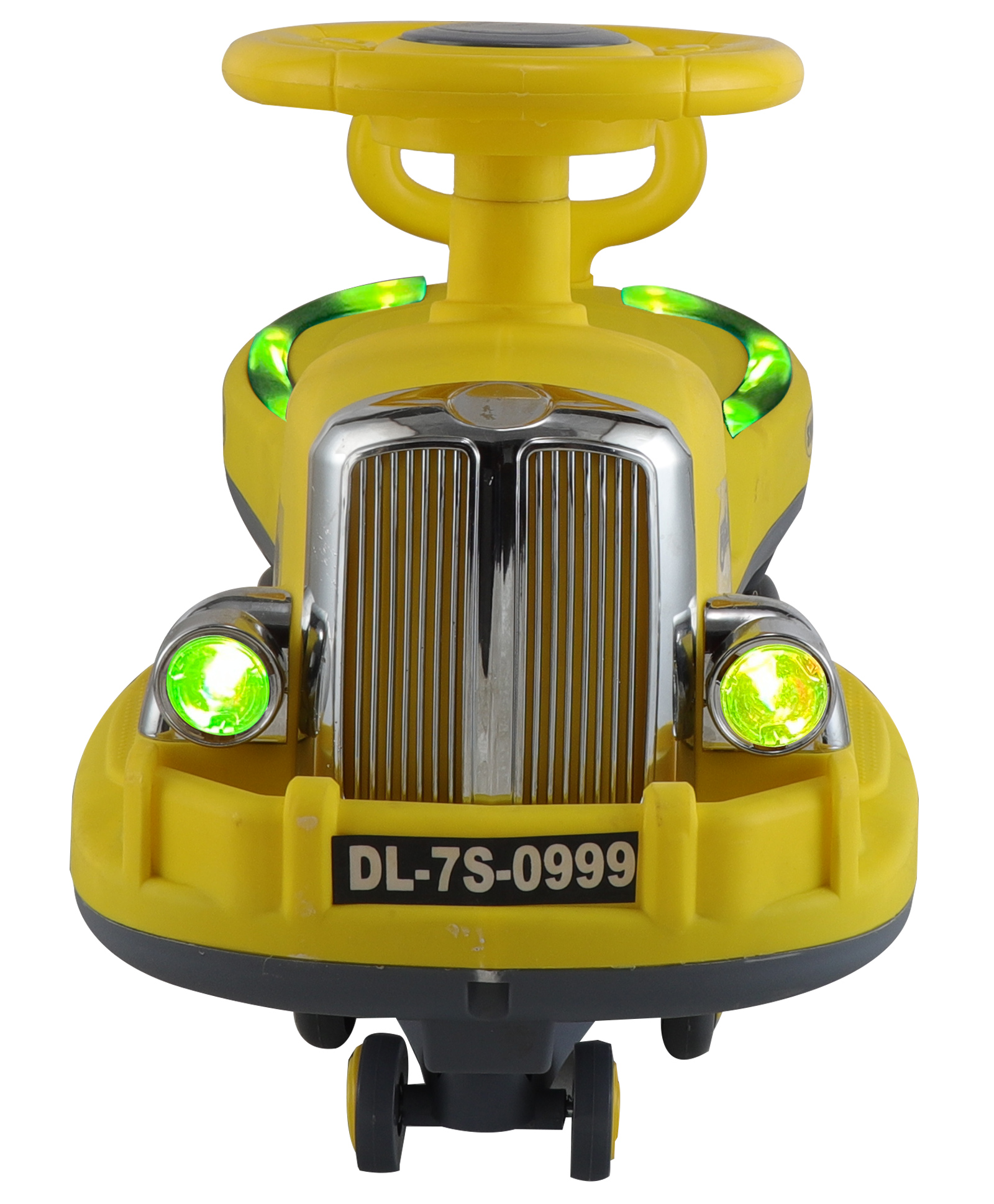 JoyRide Glamour DLX Light-Up Magic Car Easy Glide Ride-On Toy for Kids LED Lights, Music & 360 Swivel Wheels Indoor/Outdoor 2+ Years yellow-picture-46