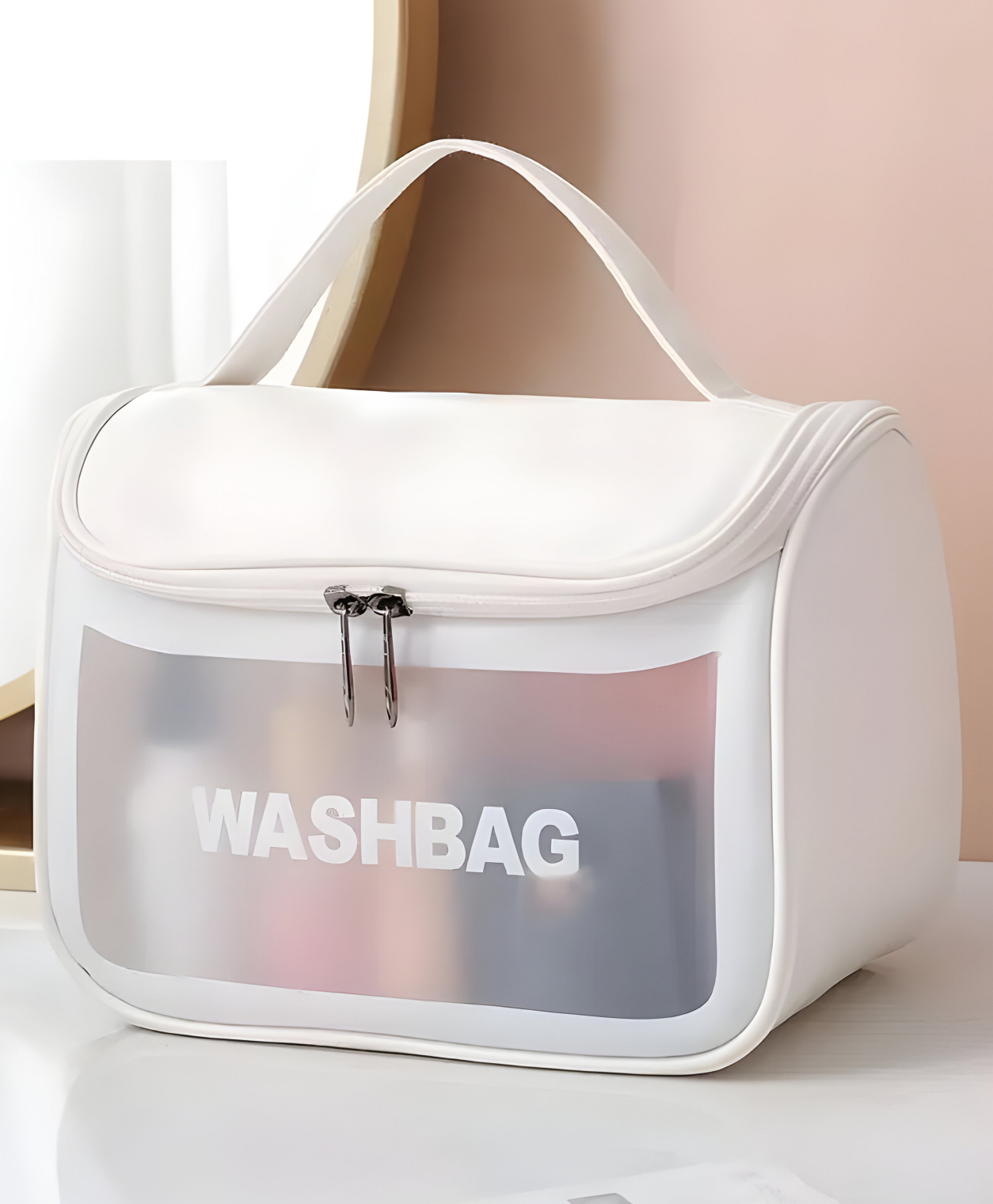 COZY VIBES Hanging Toiletry Bag, Clear Toiletry Carry Pouch, Waterproof Toiletry Travel Bag for Men and Women- PACK OF 1- COLOR MAY VARY-picture-12