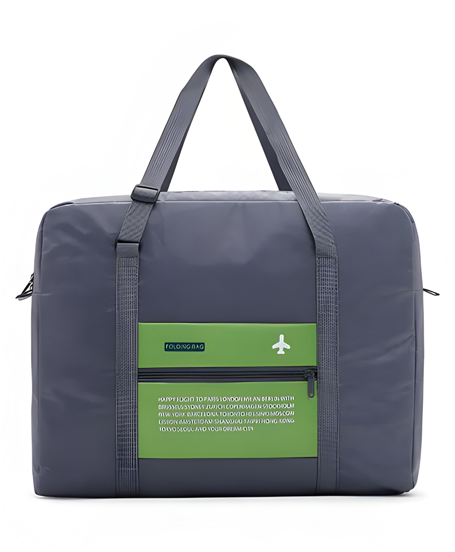 COZY VIBES Traveling Durable Waterproof 230D Oxford Folding Compression Storage Luggage Bags Travel Foldable Duffel Bag- PACK OF 1- COLOR MAY VARY-image-2