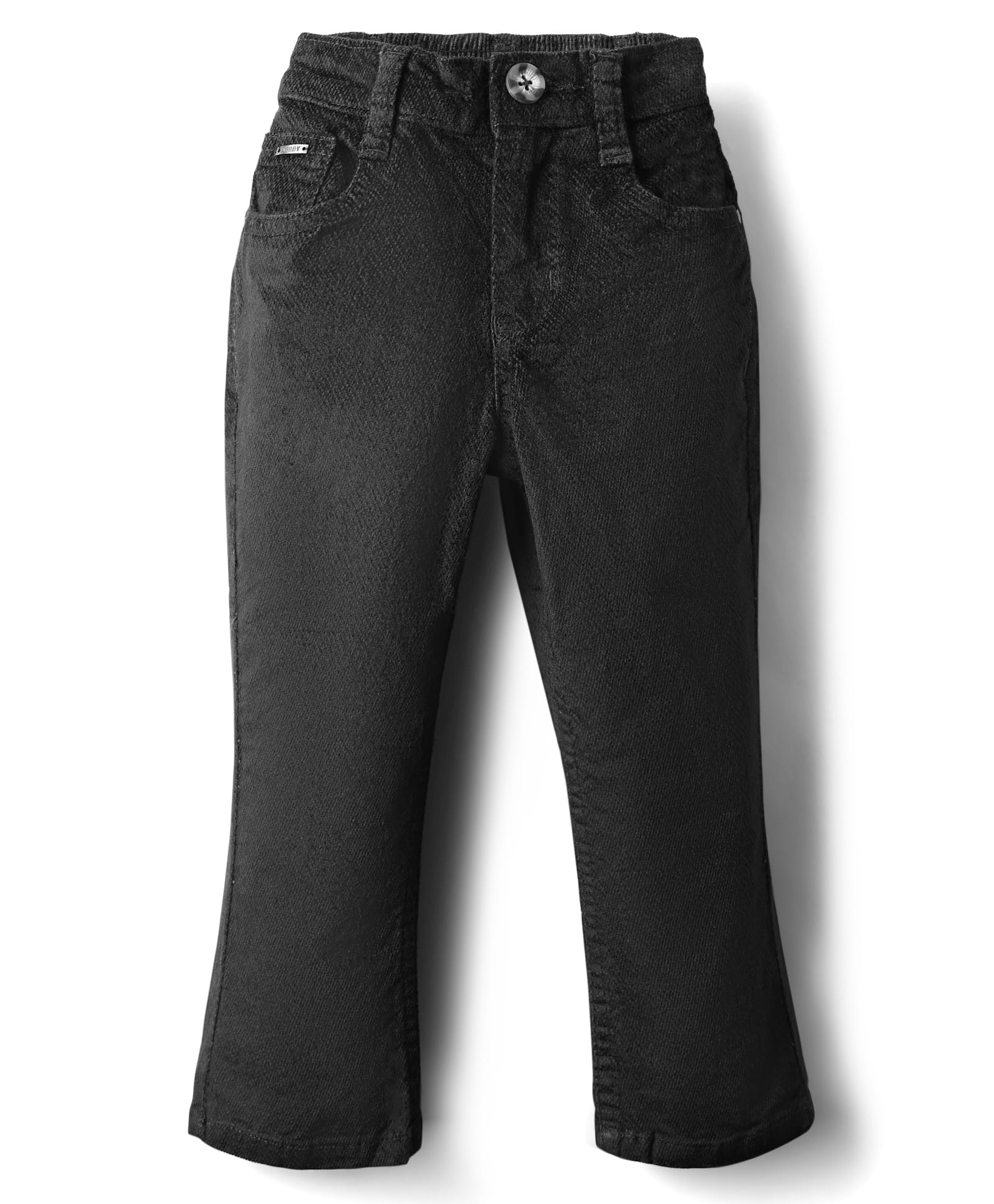 Noddy Solid Bell Bottom Boot Cut Pant - Black-picture-14