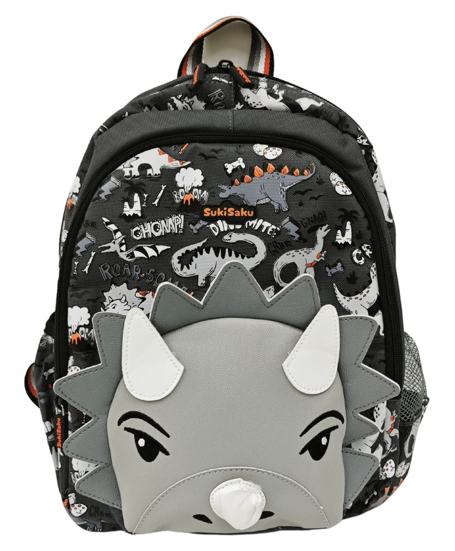 Cots and Cuddles 3D Rhino Design with Front pocket Lightweight Backpack for Toddler Kids Perfect for Preschool & Outings Height 14 inches-image-48