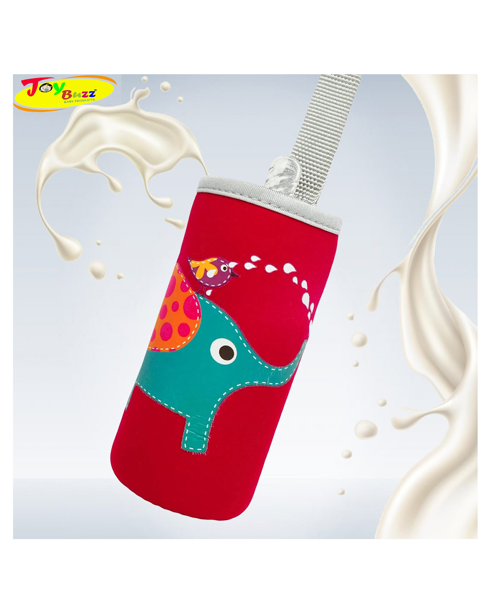 Joy Buzz Adjustable Reusable Baby Feeding Bottle Cover Sleeves Suitable For 120ml 220ml 240ml Slim Neck Feeding Milk/Water Glass Feeder Bottles-image-41