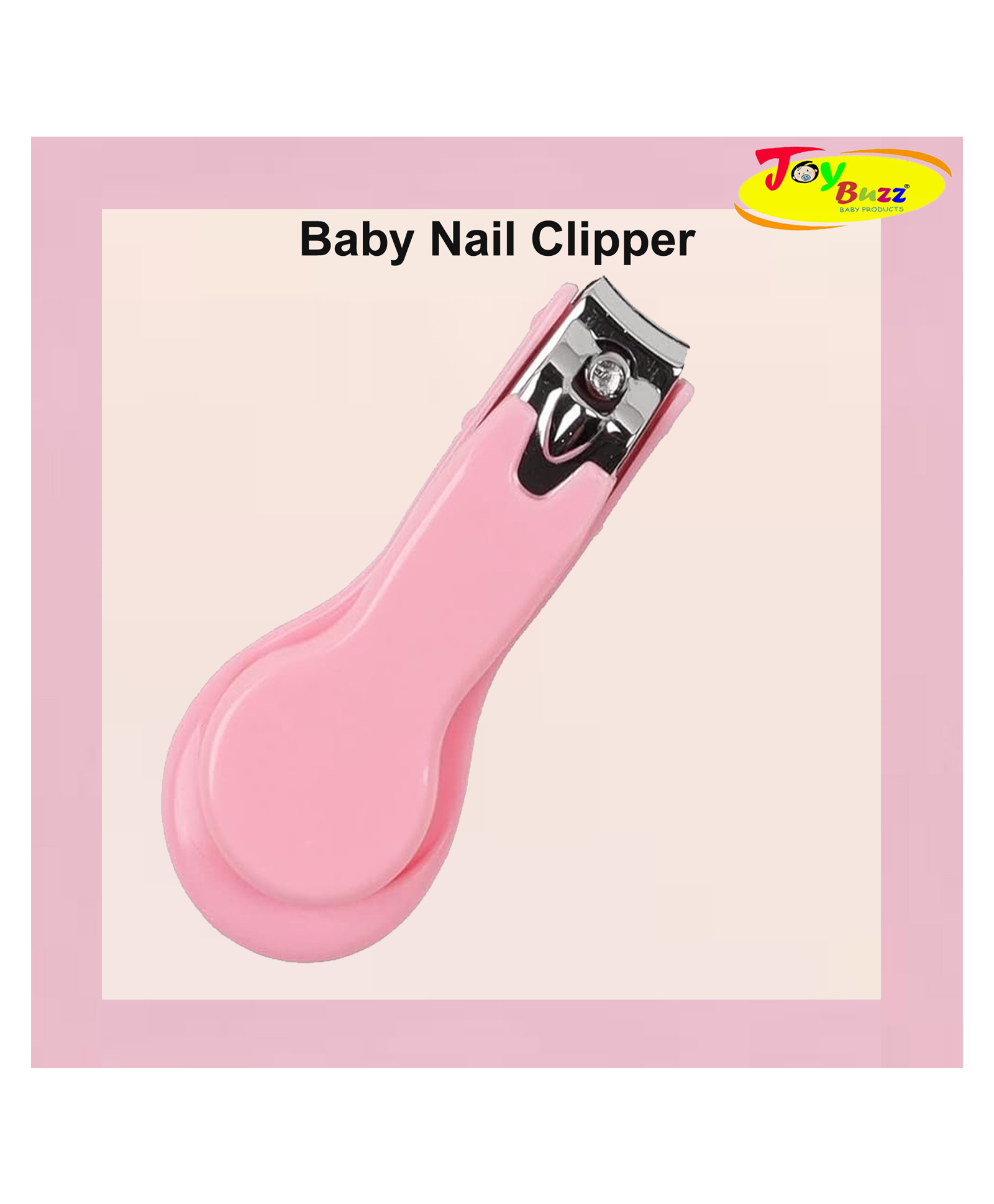 Joy Buzz Nail Clipper With Cover- Pink-picture-48