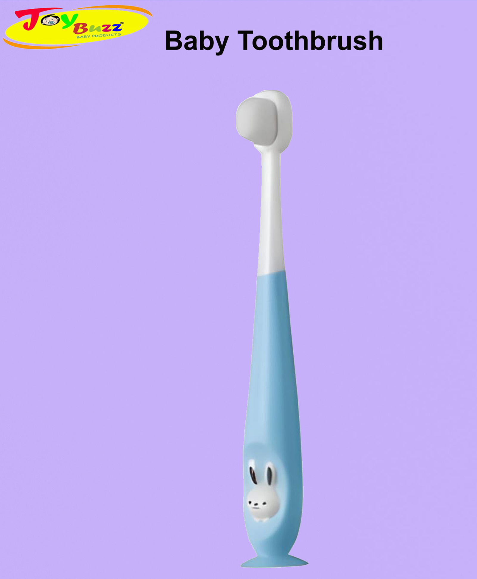 Joy Buzz Baby Toothbrush I Supersoft Bristles & Section Cup Base Tooth Brush for Kids/Babies/Toddlers - Blue-picture-23