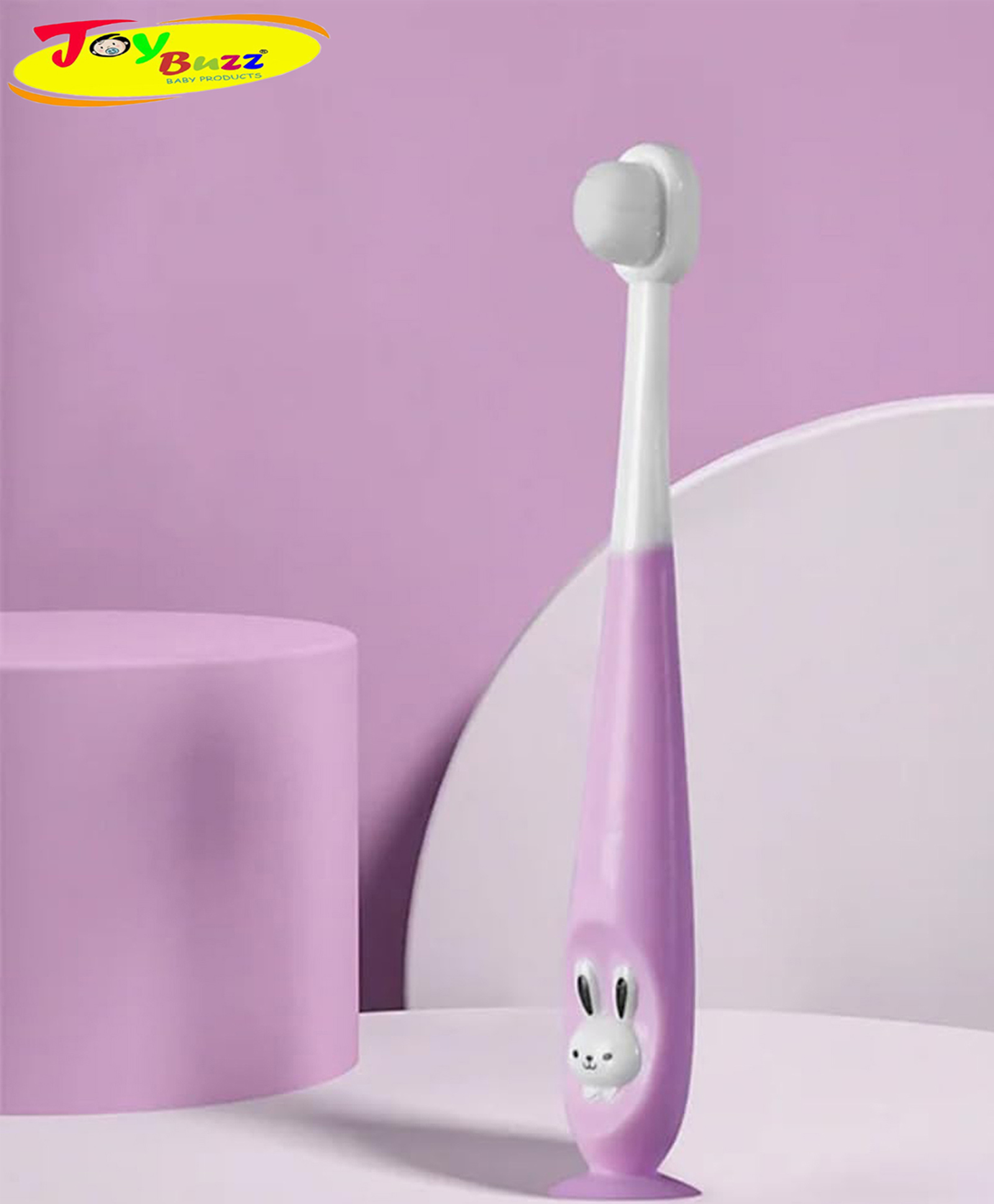 Joy Buzz Baby Toothbrush I Supersoft Bristles & Section Cup Base Tooth Brush for Kids/Babies/Toddlers - Purple-picture-22