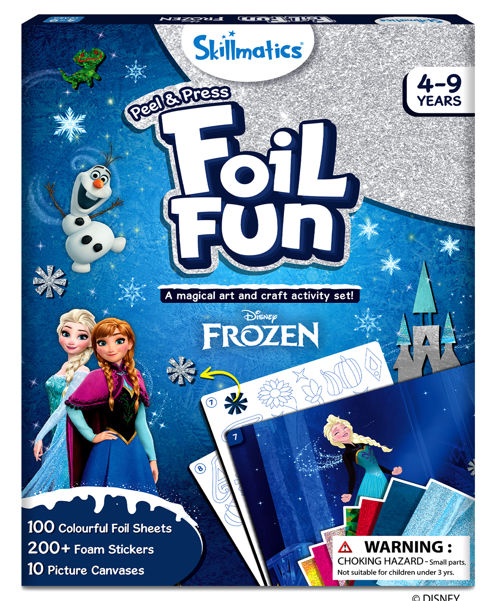 Skillmatics Foil Fun - Disney Frozen, Mess-Free Art for Kids, Craft Kits & Supplies, DIY Creative Activity, Travel Toys, Gifts for Fans of Elsa, Anna, Olaff, Girls, Boys, Ages 4 to 9-picture-21