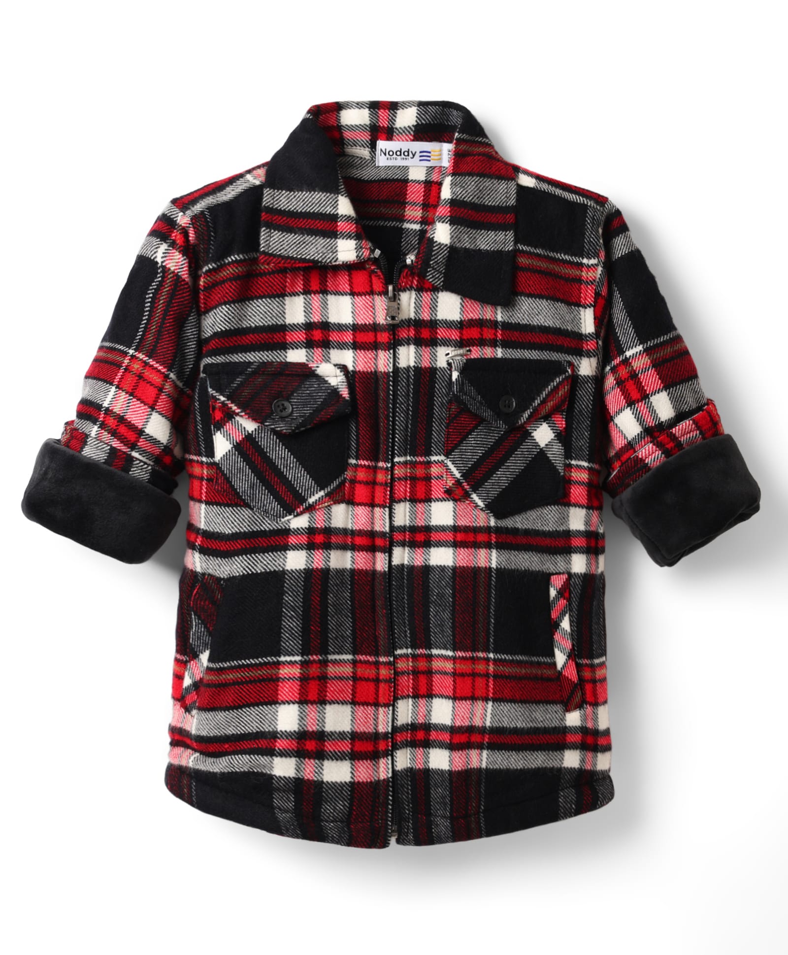 Noddy Full Sleeves Checked Shirt - Red-picture-15