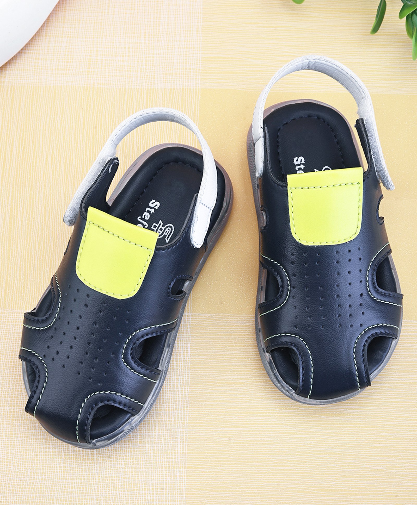 Stefens Colour Blocked Sandals - Navy Blue-picture-8