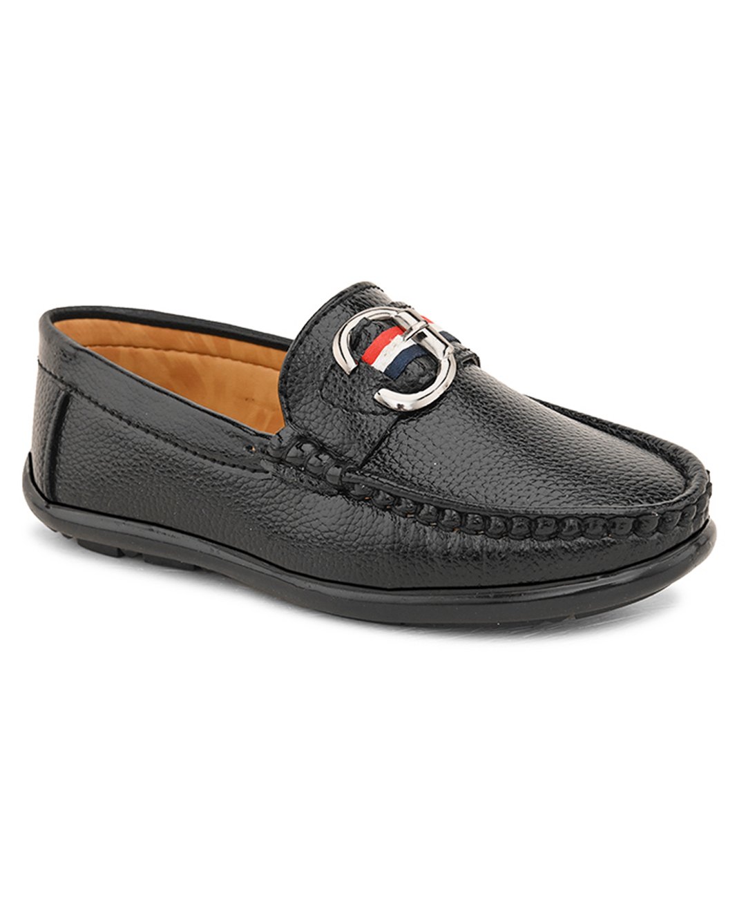 Stefens Metal Applique Detailed Loafers - Black-picture-11
