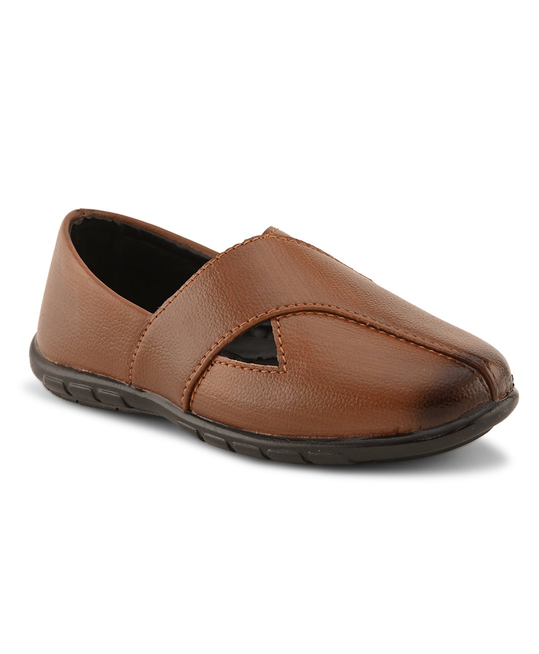Stefens Solid Slip On Shoes - Tan-picture-25
