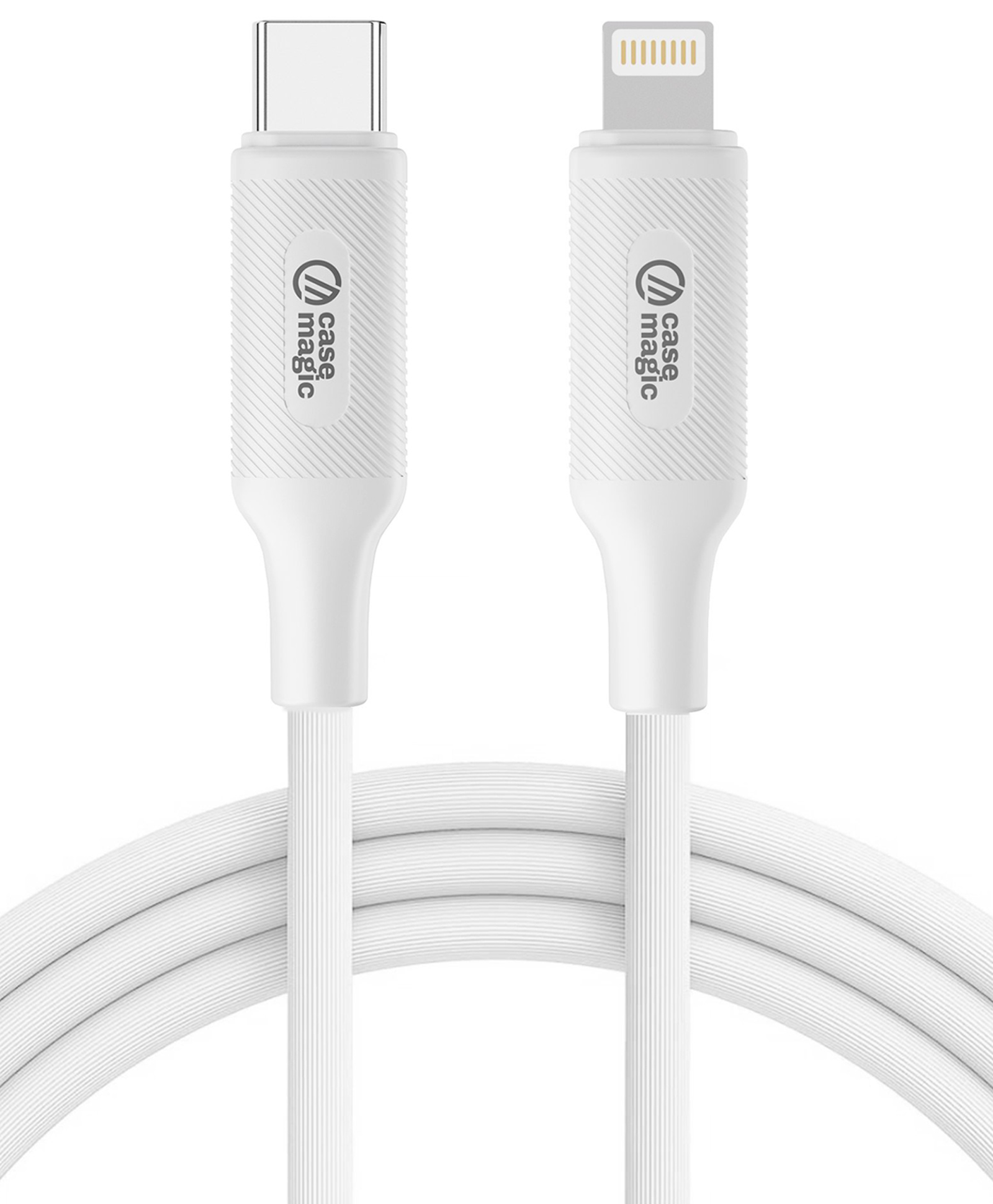 Case Magic USB-C to Lightning Cable | 27W PD Fast Charging & 480Mbps Data Sync | Compatible with iPhone 14/13/12/11/XS/XR/X/8/SE, iPad, iPod | 1M White-picture-12
