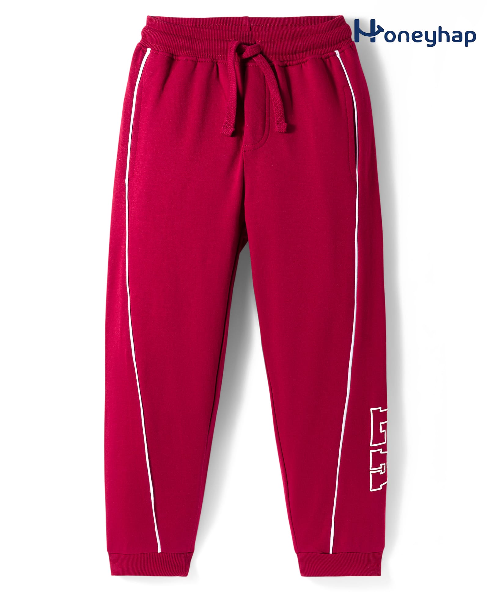 Honeyhap Premium 100% Cotton Knit Full Length Lounge Pants With Bio Finish - Rhubarb-picture-16