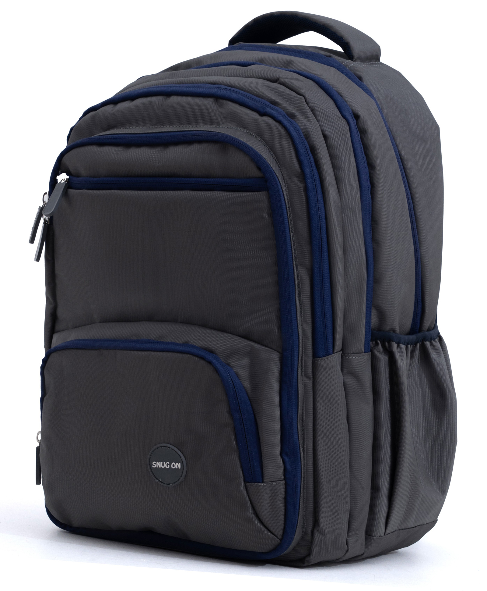 Novex Snug-On 35 L Backpack | Atlas Multi-Compartment School Bag cum Travel Bag | Spacious & Versatile (Grey) - 19 Inch, 9 to 12 Years-image-2