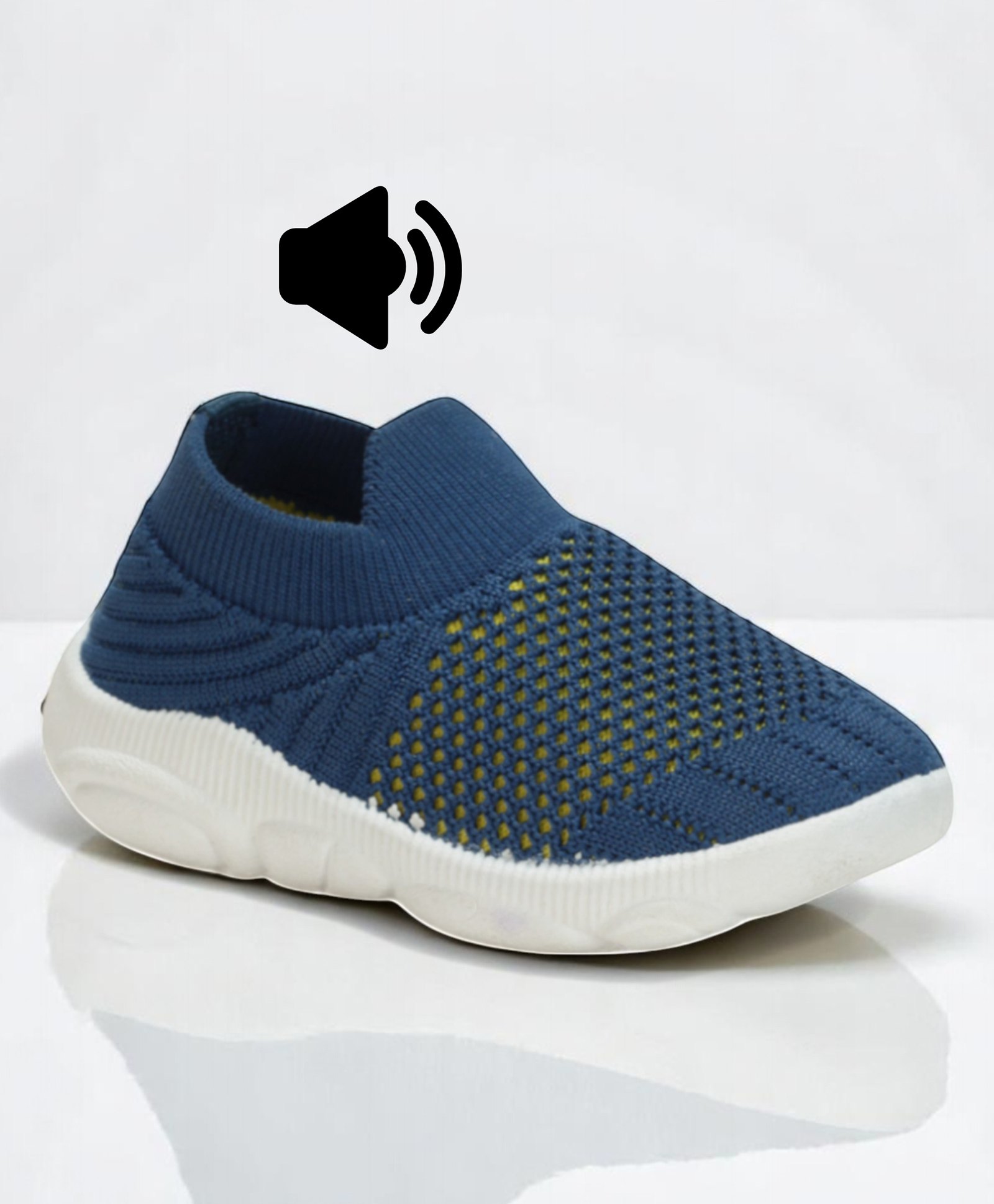 Lil Lollipop Mesh Detailed Musical Shoes - Blue-picture-11