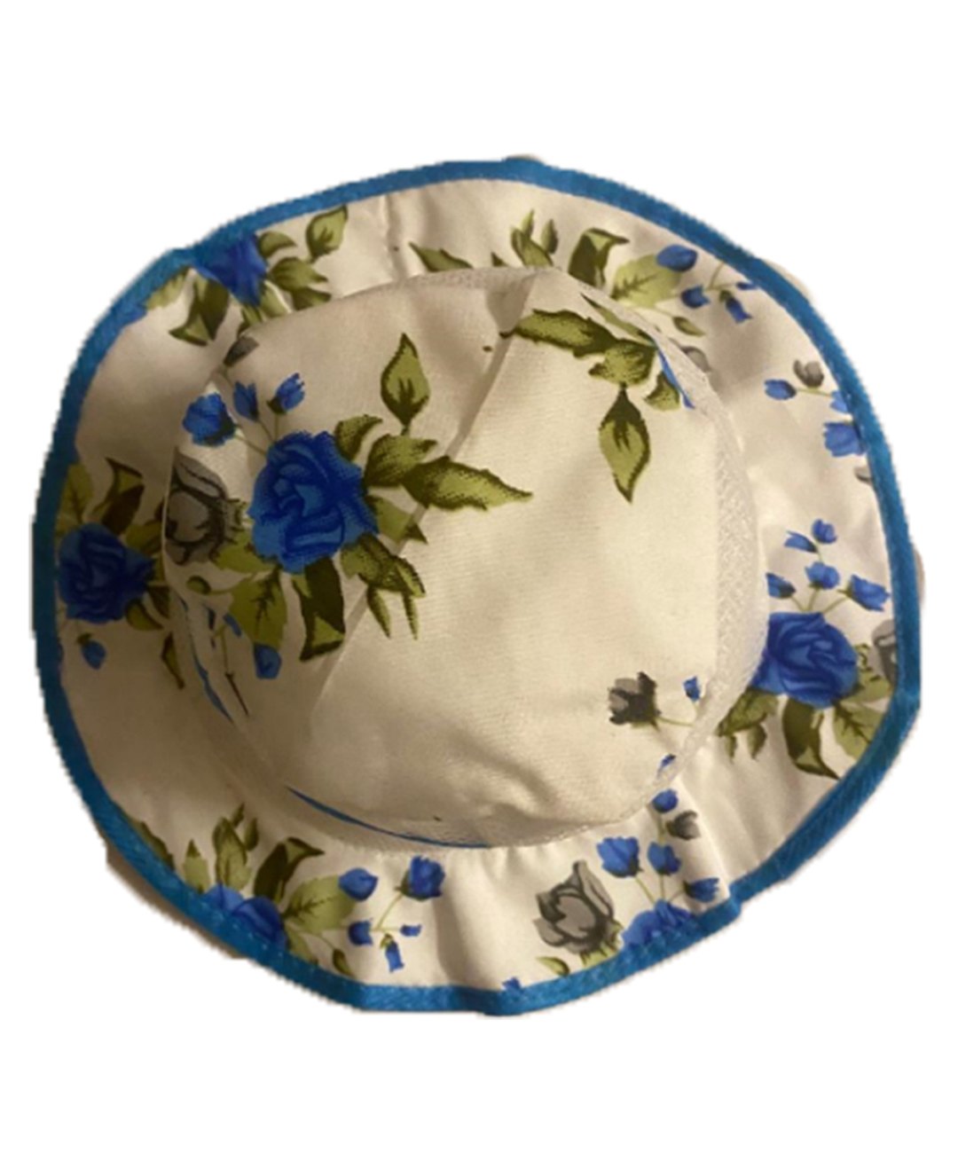 Akinos Kids Cotton Floral Printed Cap - Blue - Diameter - 15 cm-picture-22