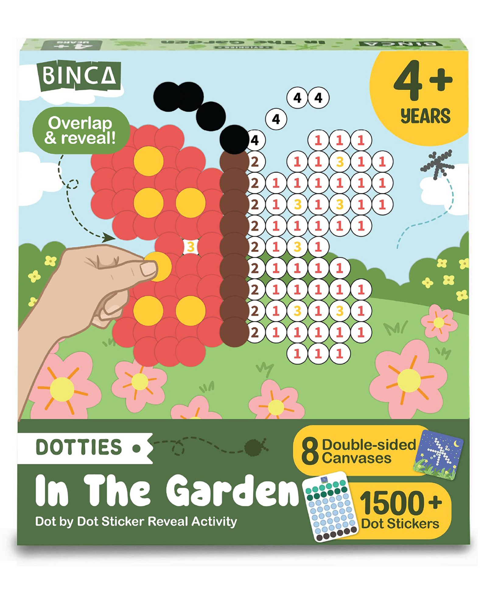 Dotties Dot Art Activity Kit, 1500+ Stickers, 8 Garden Animals Mess-Free Activities, DIY Dot Sticker Art for Toddlers-image-29