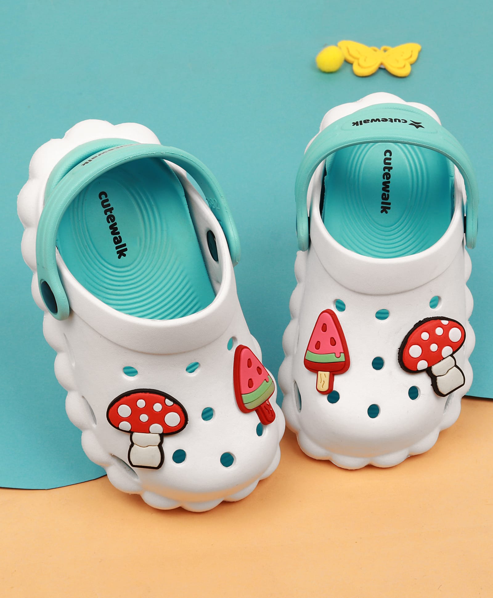 Cute Walk by Babyhug Slip On Clogs With Applique - White-picture-10