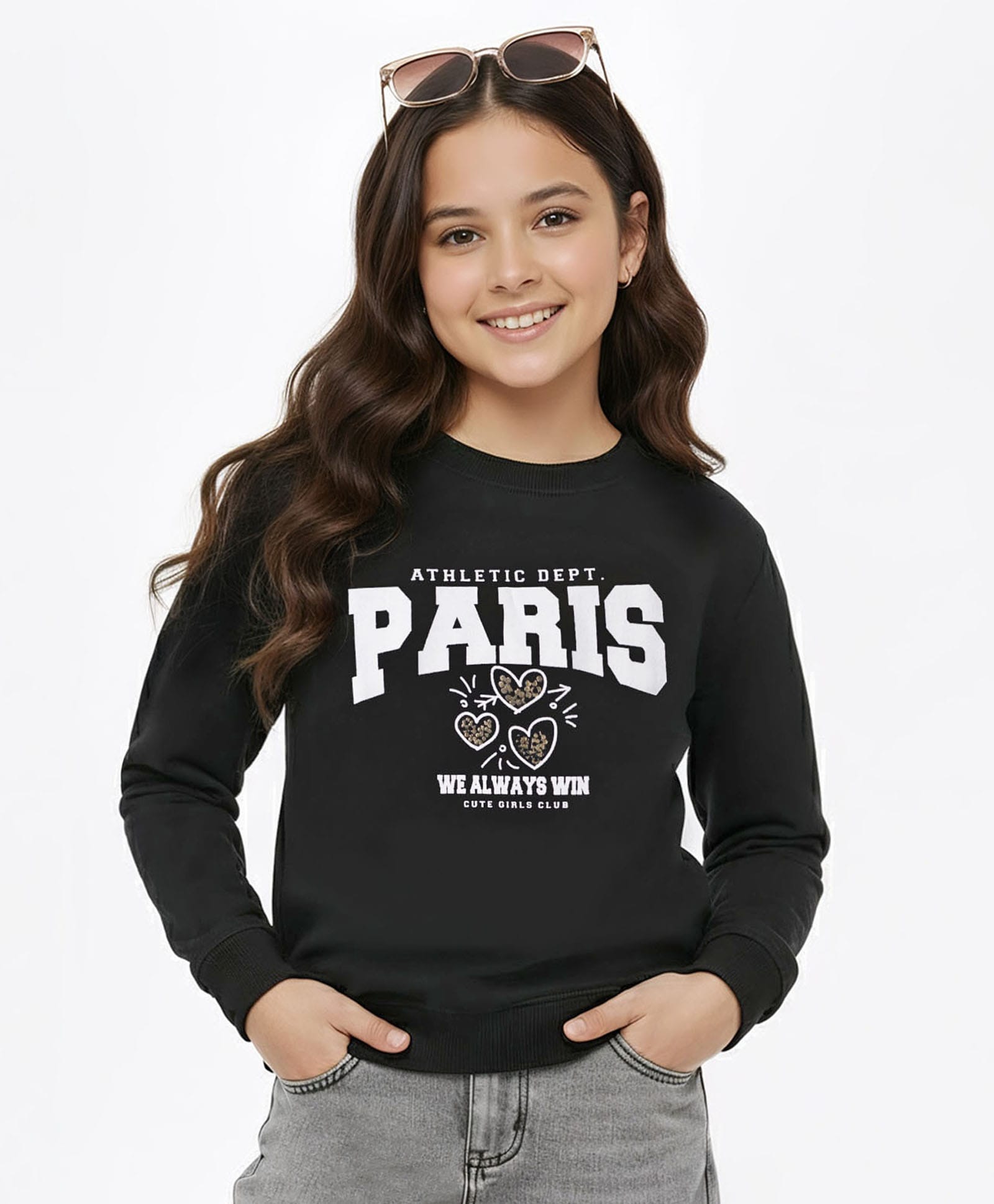 Pine Kids Knit Full Sleeves Sweatshirt with Text Graphic - Black-picture-13