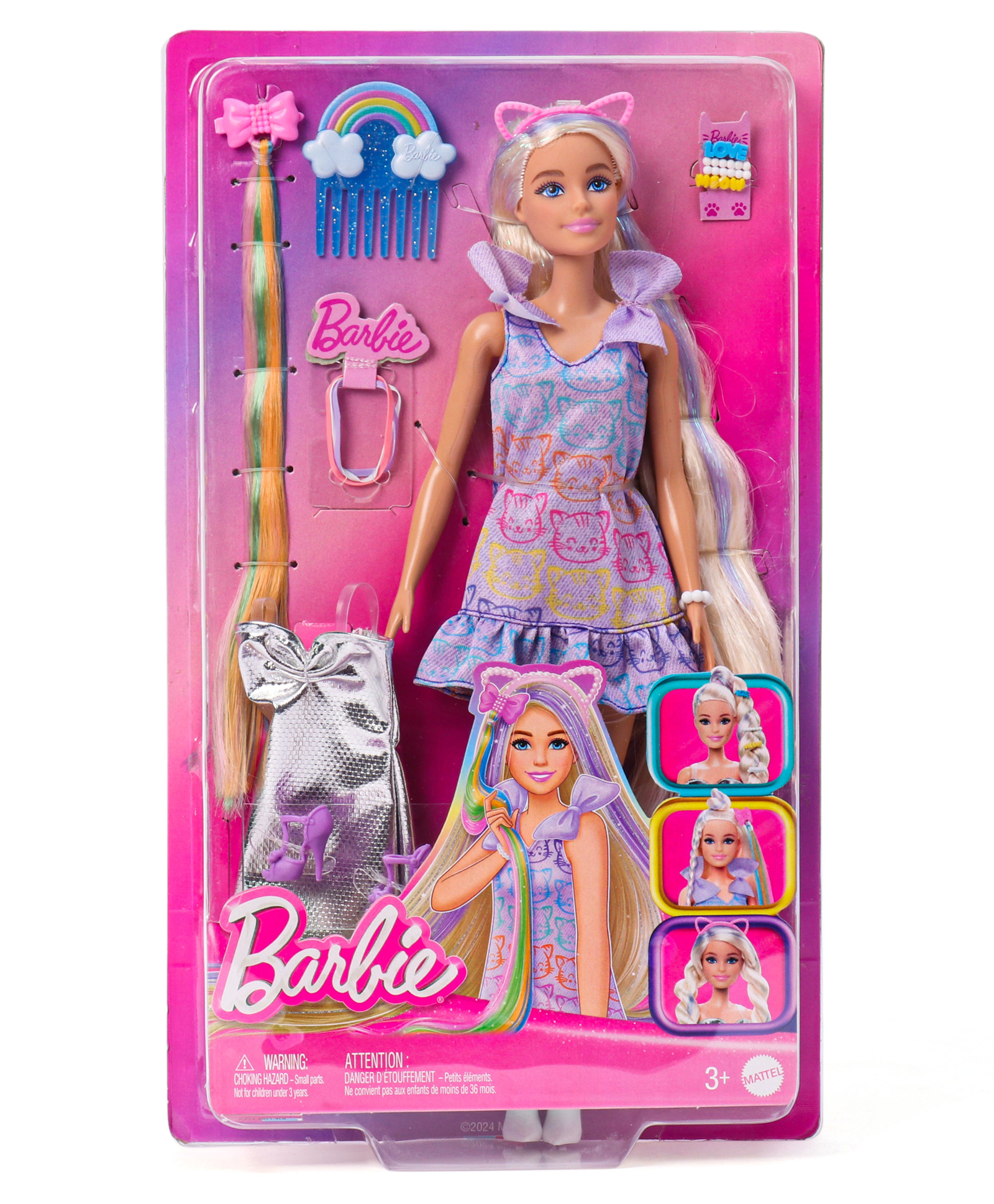 Barbie Fun & Fancy Doll & Accessories Purple - Height 31 cm