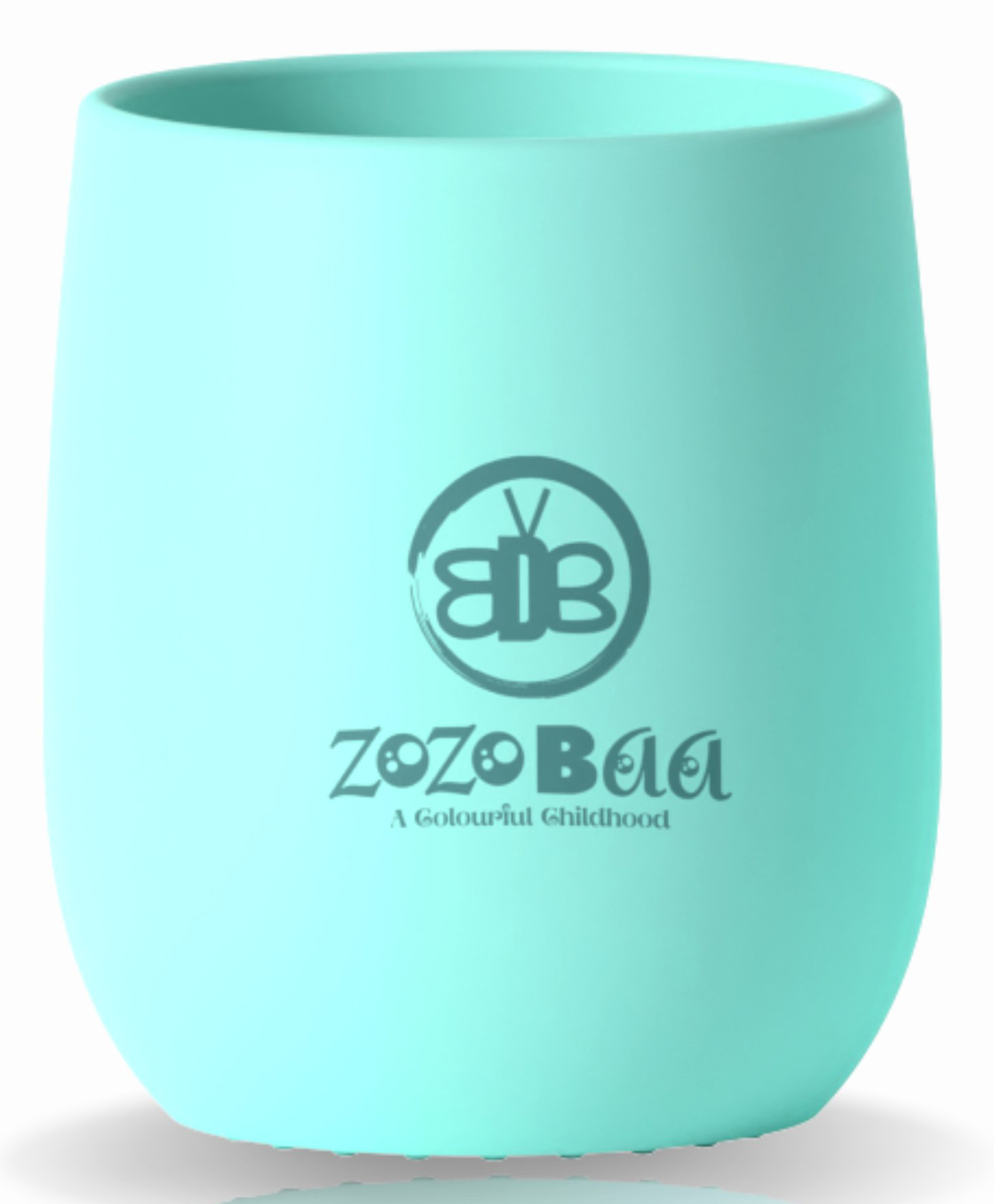 ZoZoBaa Silicone Baby Drinking Cup with Easy Grip | Multipurpose Tiny Cups for Infants First Stage Training | Bpa-Free, Unbreakable Non Sippy Cup for Toddlers (Mint Green)-image-4