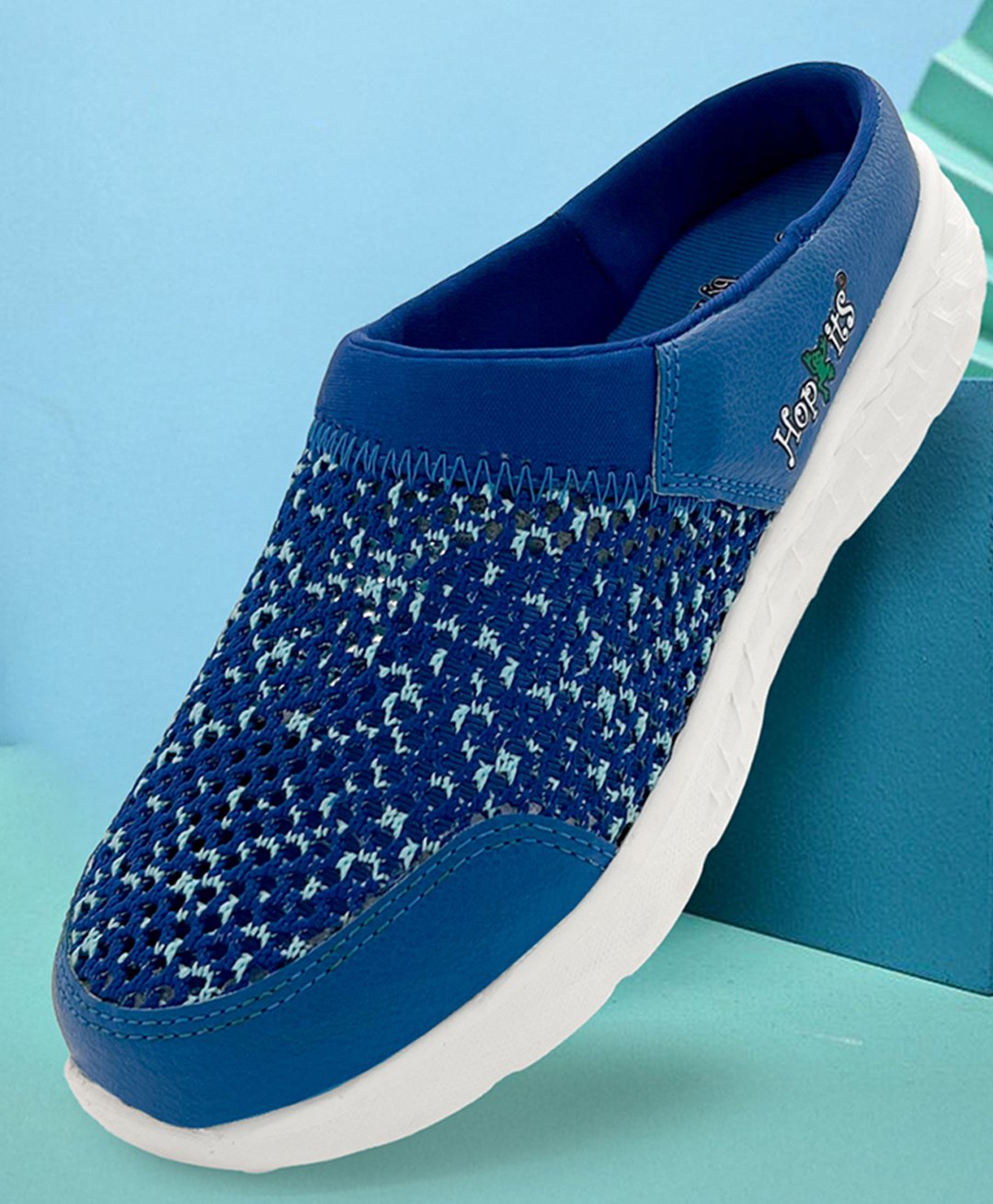 Hopits Mesh Detailed Colour Blocked Shoes - Blue-picture-26