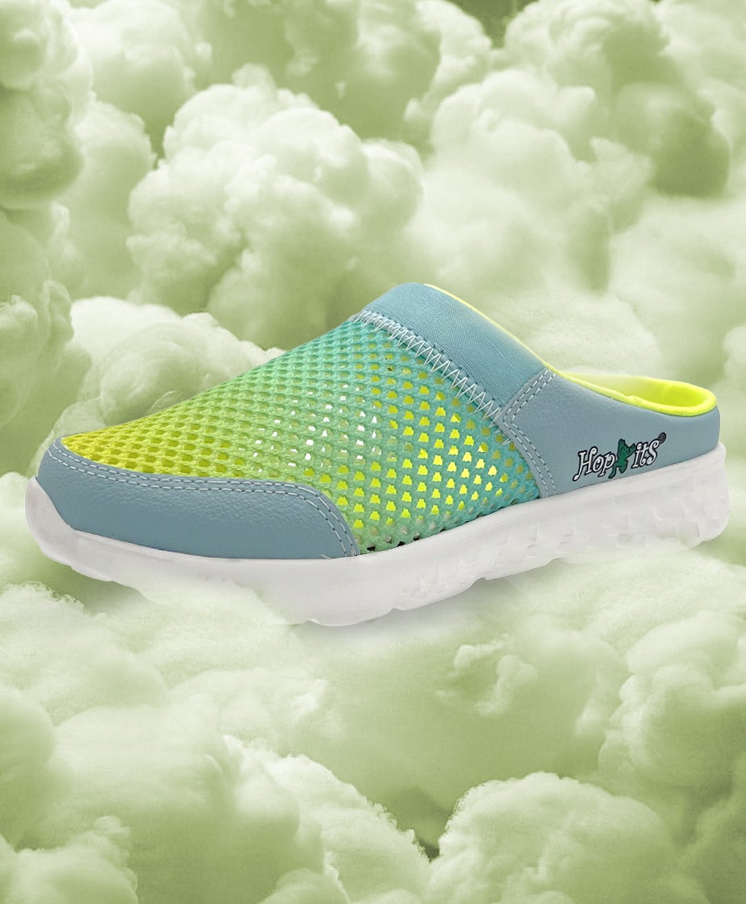 Hopits Mesh Detailed & Ombre Designed Shoes - Lemon Yellow-picture-19