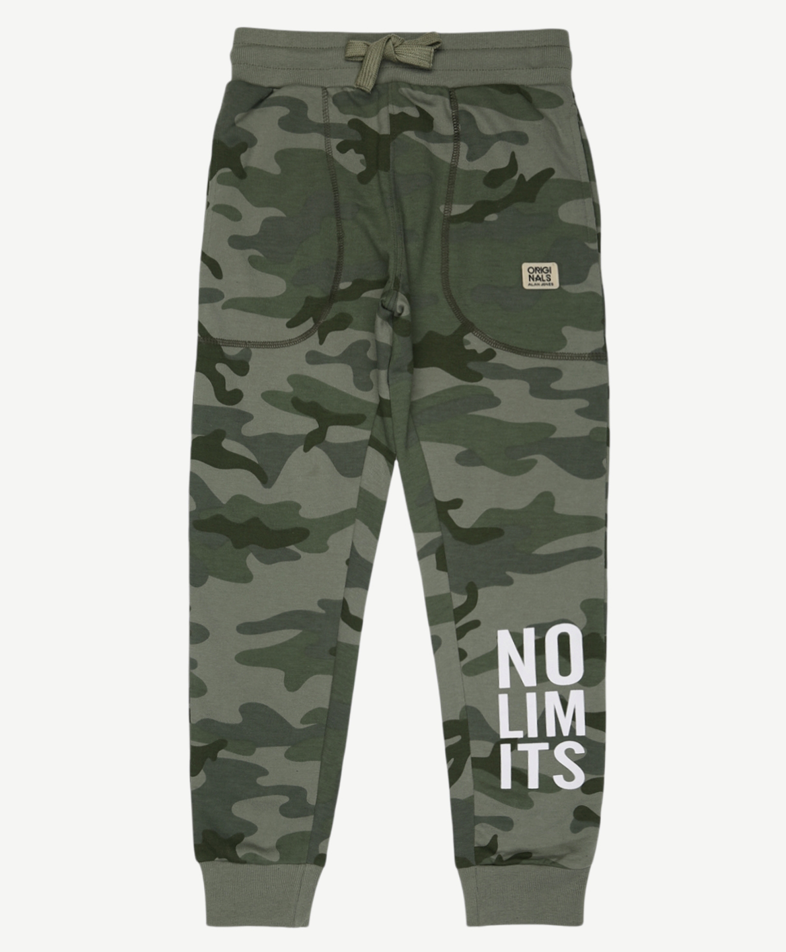 ALAN JONES Cotton Blend Knit Camouflage Printed Pajama - Olive-picture-14