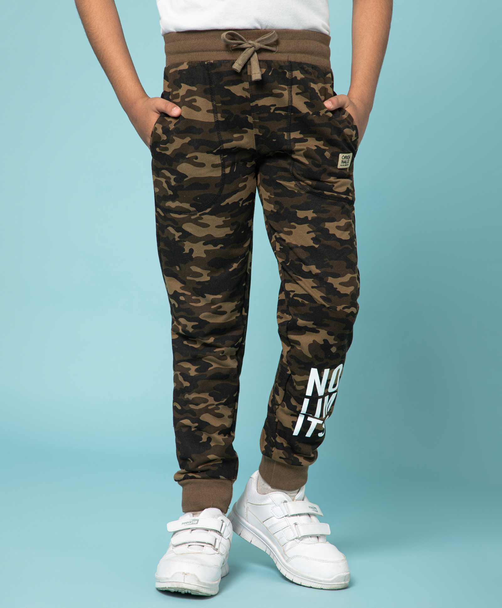 ALAN JONES Cotton Blend Knit Camouflage Printed Pajama - Khaki-picture-13