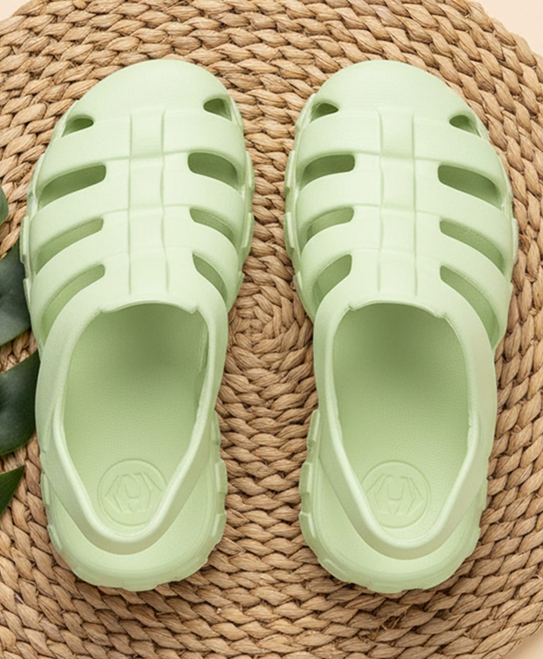 HOPPA SWEDEN Solid Gladiator Style Clogs - Mint-picture-10