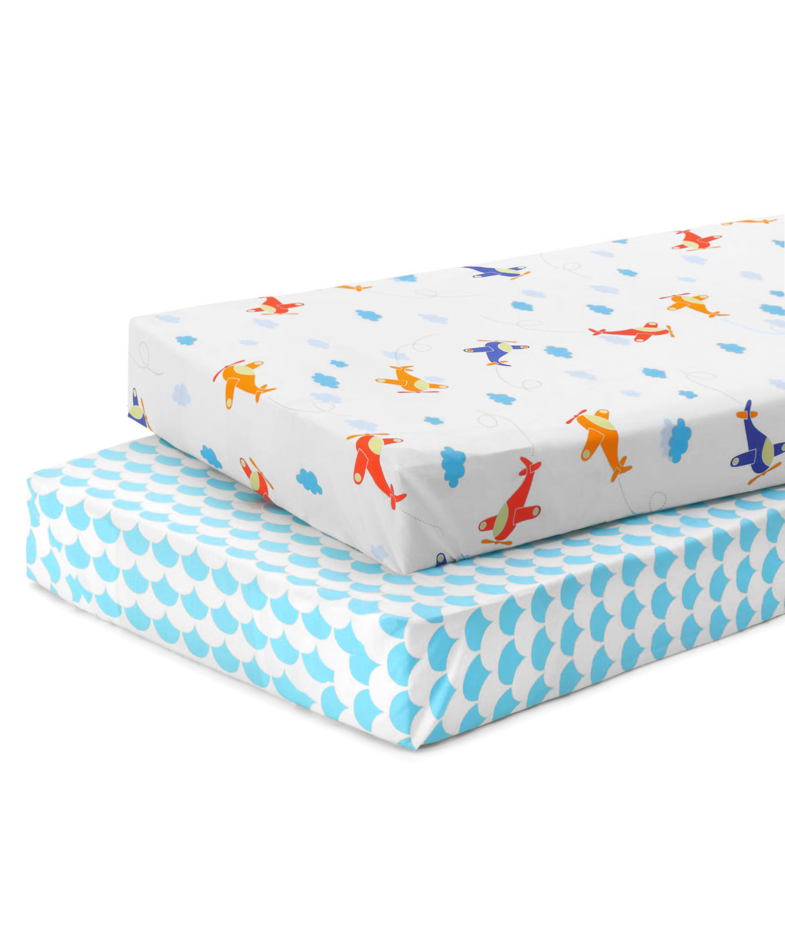 Babyhug Premium Cotton Flat Crib Sheets Set of 2 Aeroplane Theme White| Gentle on Babies Skin| Cozy Sleeping Environment| Travel-Friendly| Machine Washable| Boys & Girls| Easy Maintenance-image-12