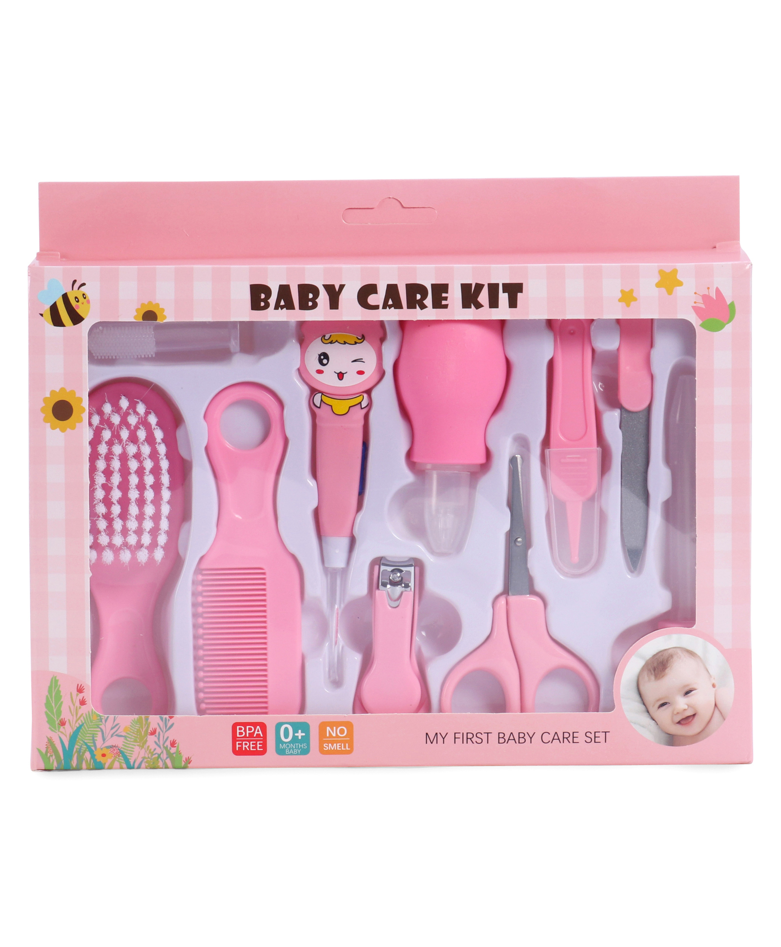 Baby Care Grooming Kit - Pink